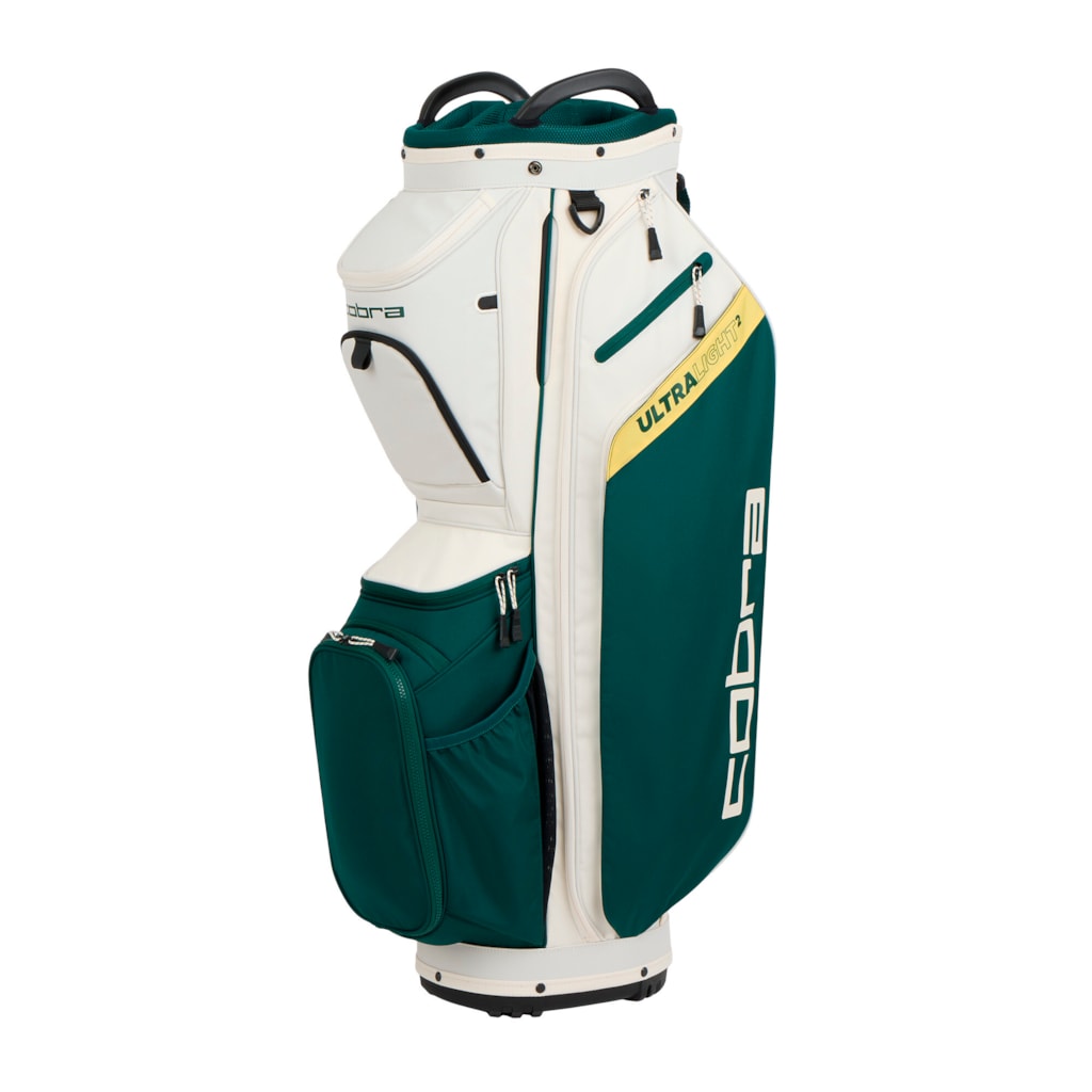 Cobra Ultralight 2 Golf Cart Bag - Sugared Almond, Dark Mrytle & Sunny Yellow