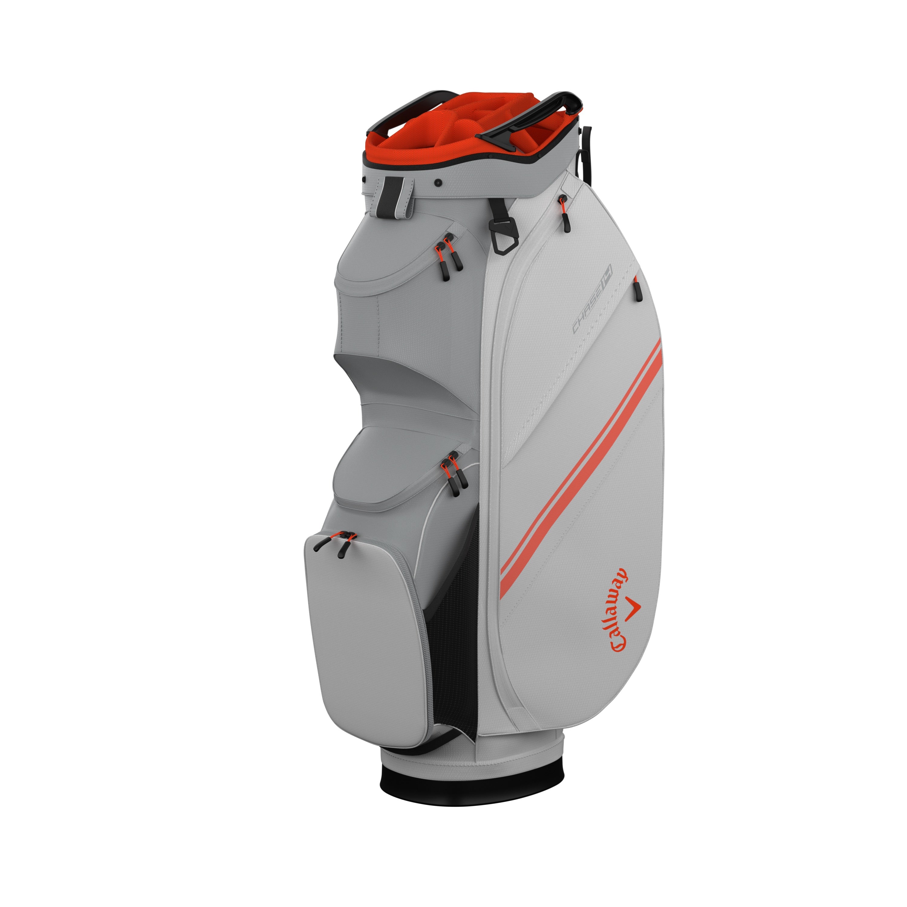 Callaway Chase 14 Golf Cart Bag - White, Silver & Orange
