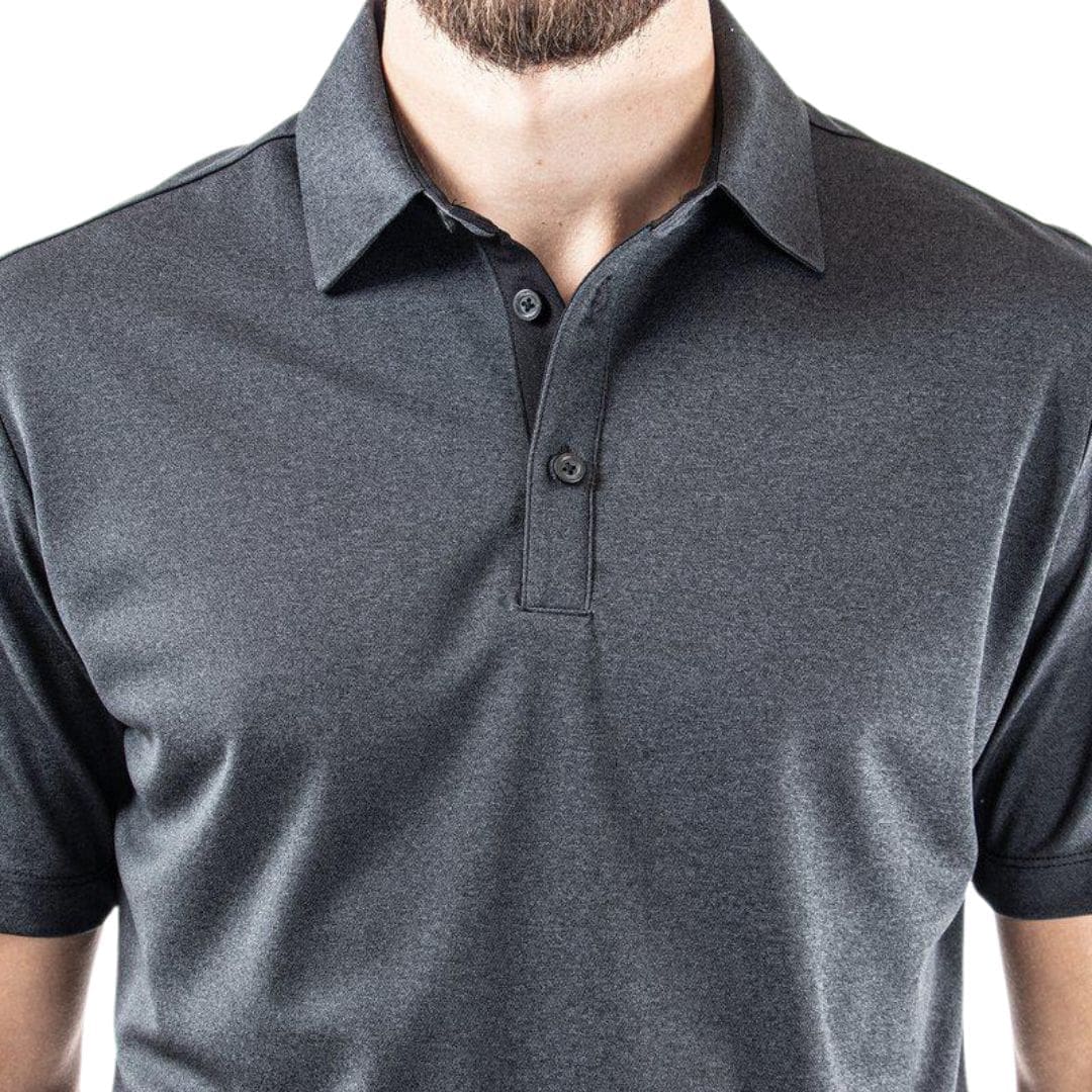 Galvin Green Marv Golf Polo Shirt (Black Melange)