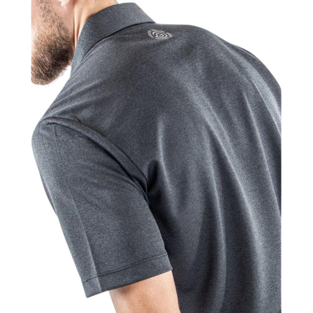 Galvin Green Marv Golf Polo Shirt (Black Melange)