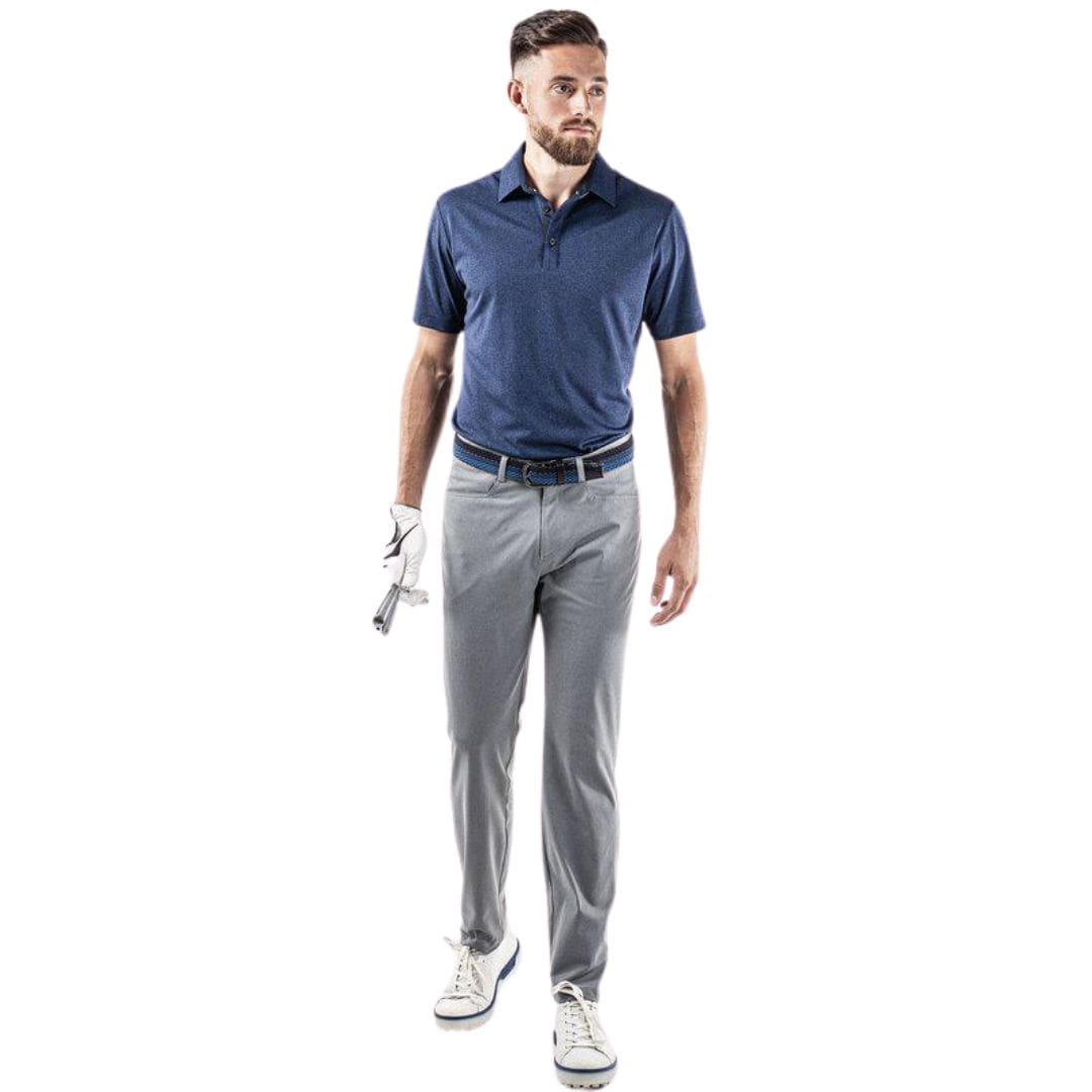Galvin Green Marv Golf Polo Shirt (Navy Melange)