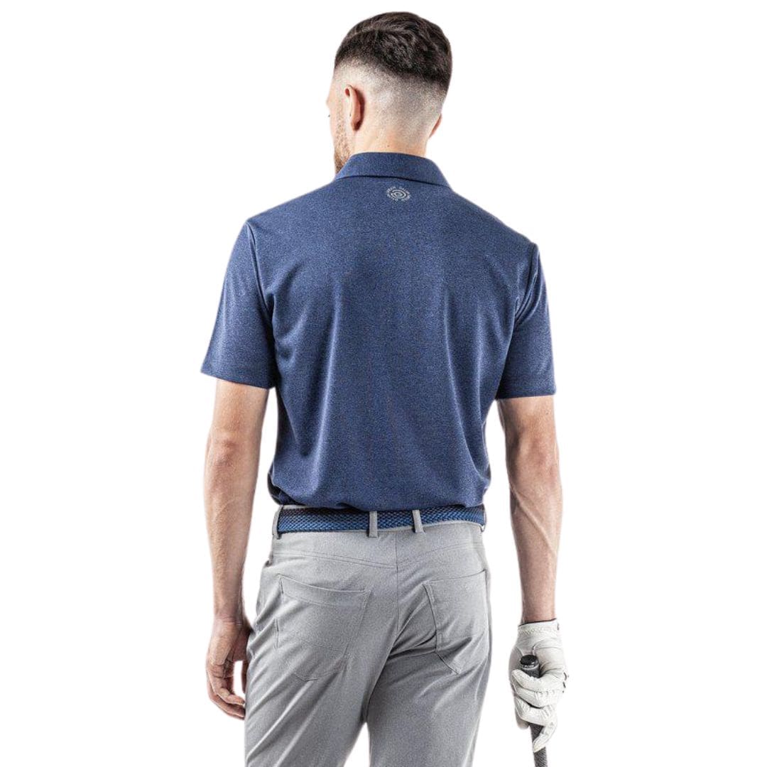 Galvin Green Marv Golf Polo Shirt (Navy Melange)