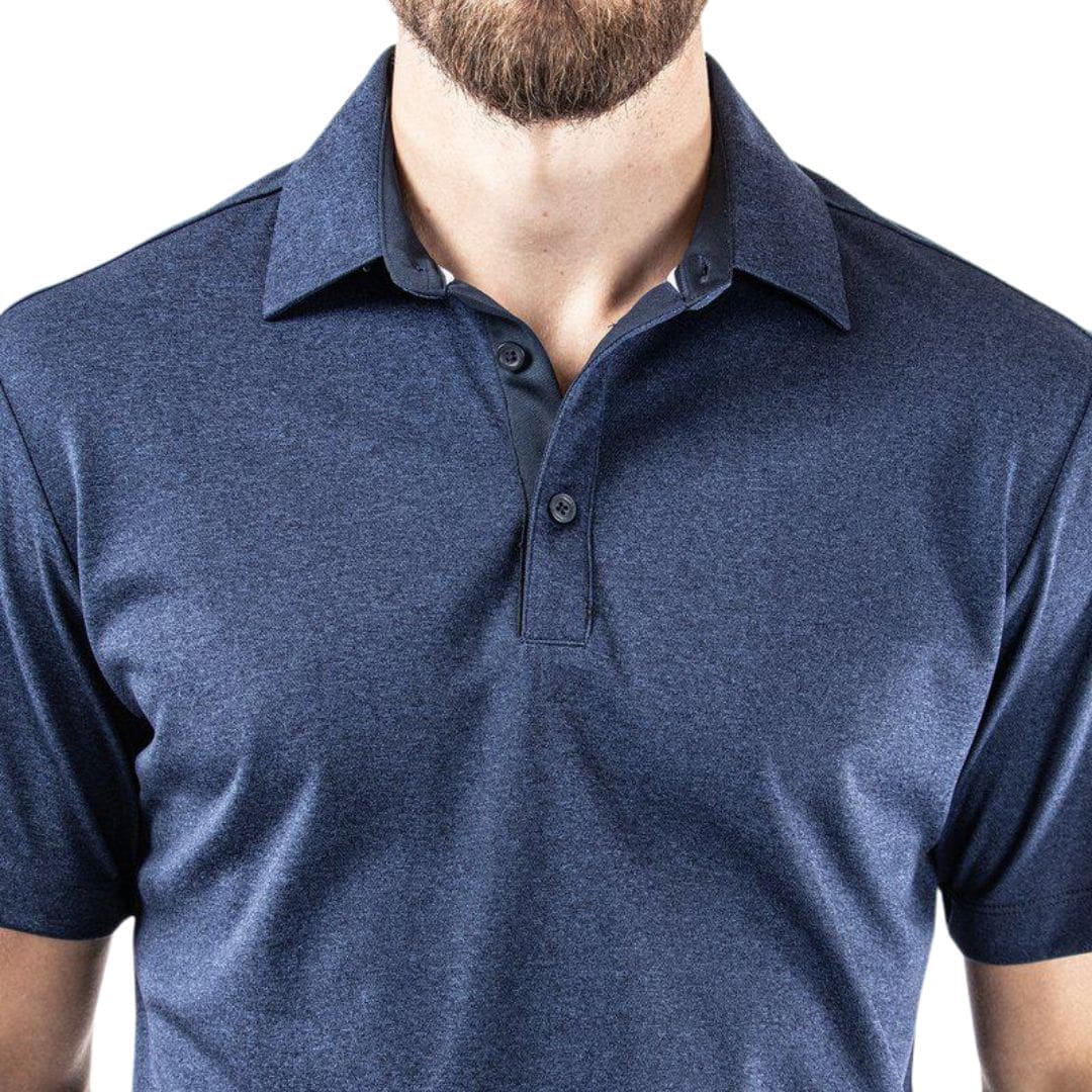 Galvin Green Marv Golf Polo Shirt (Navy Melange)