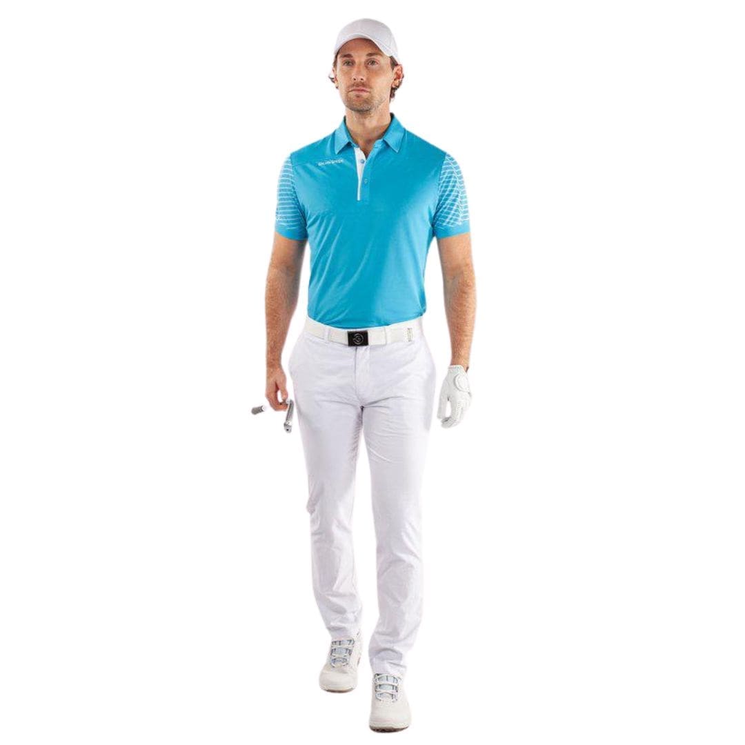 Galvin Green Milion Polo Shirt (Aqua & White)