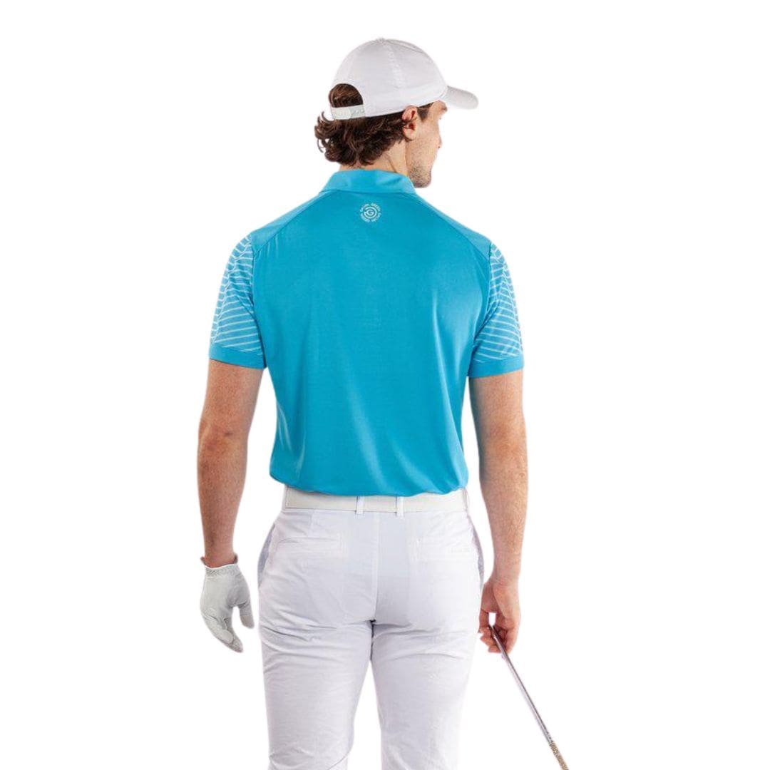 Galvin Green Milion Polo Shirt (Aqua & White)