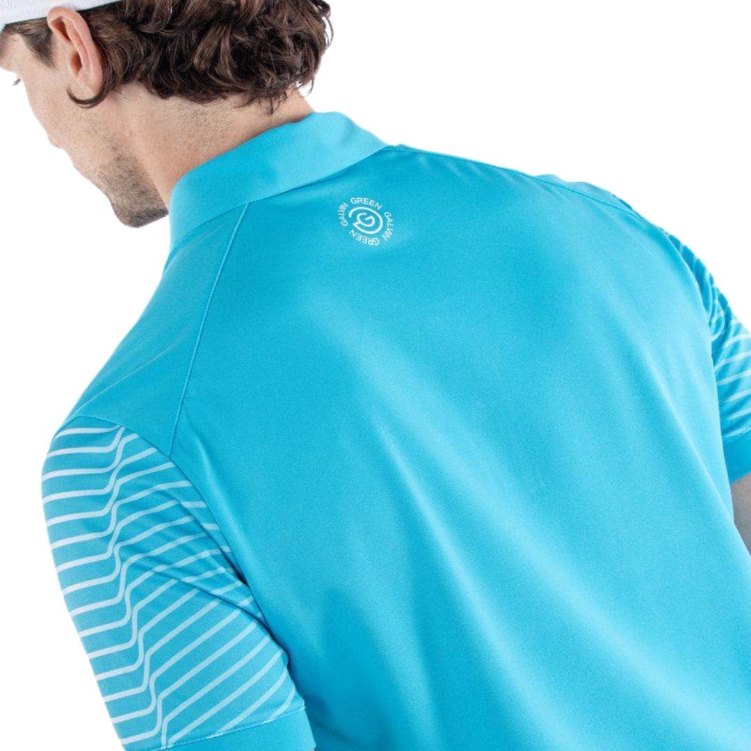 Galvin Green Milion Polo Shirt (Aqua & White)