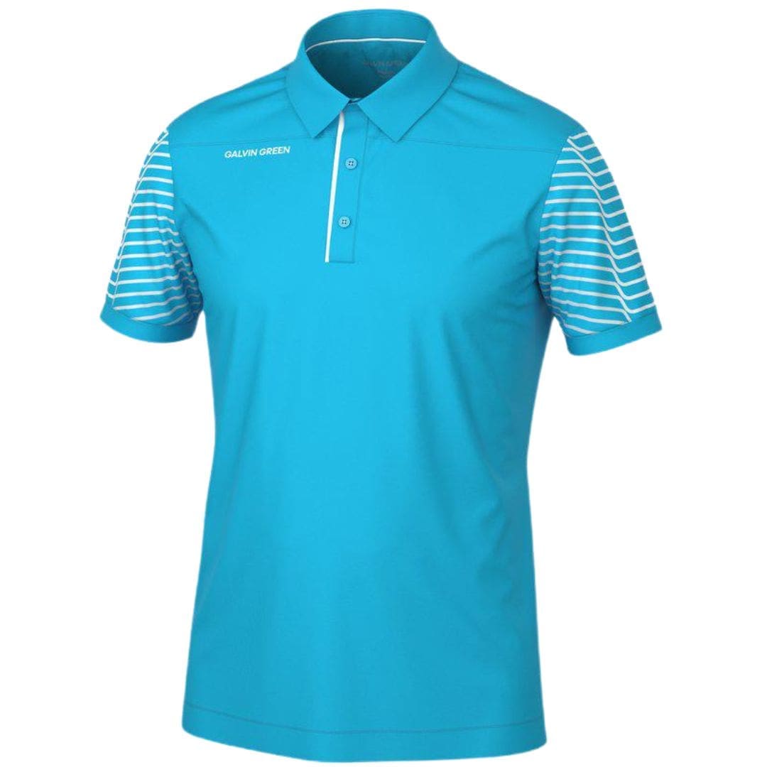 Galvin Green Milion Polo Shirt (Aqua & White)