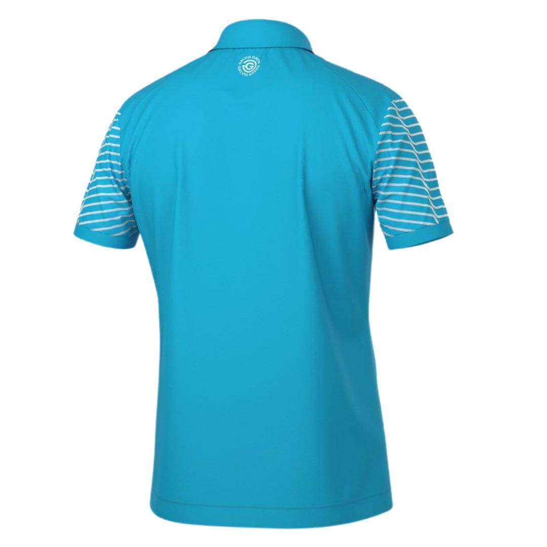 Galvin Green Milion Polo Shirt (Aqua & White)
