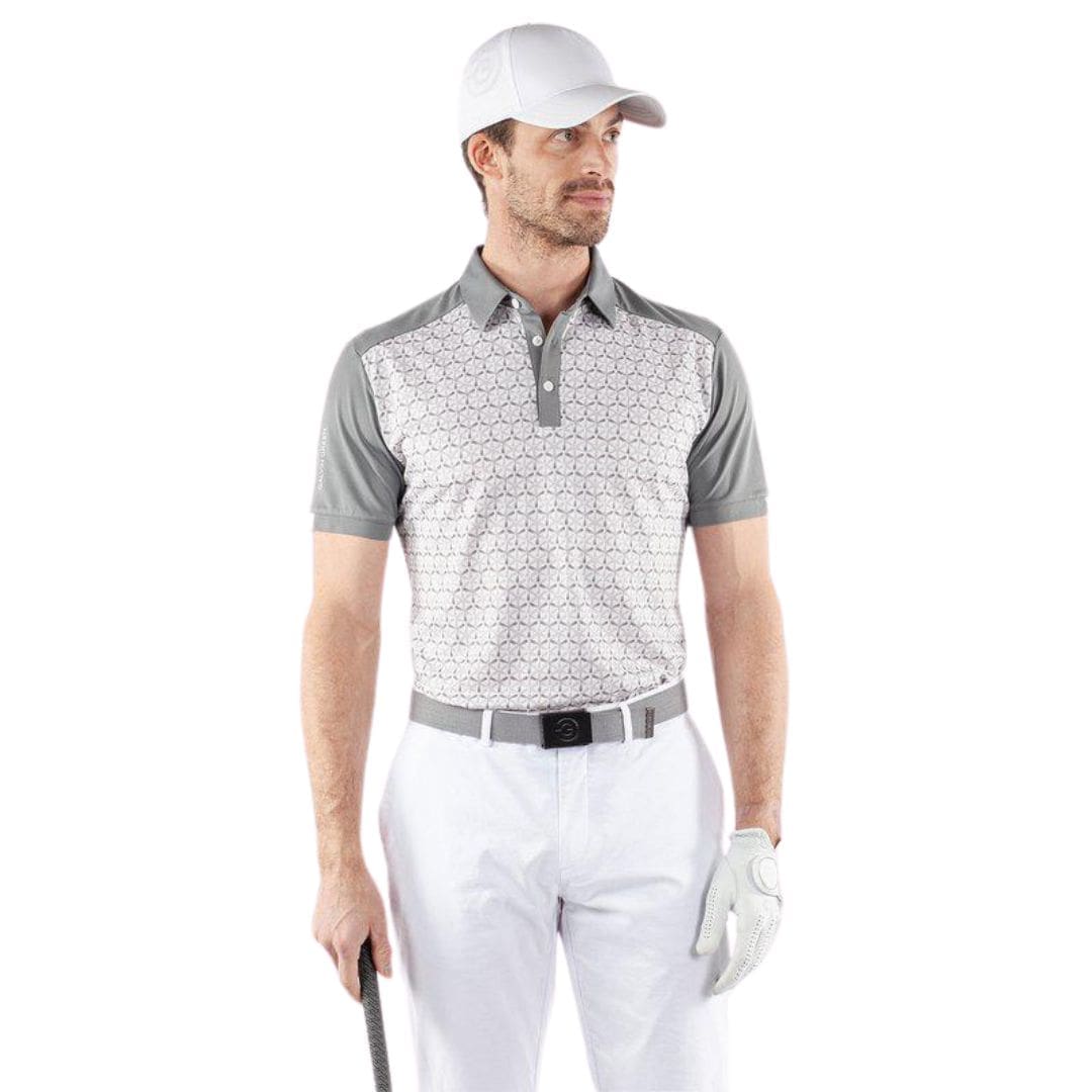 Galvin Green Mio Golf Polo Shirt (Cool Grey & Sharkskin)
