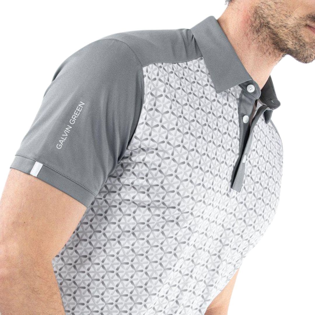 Galvin Green Mio Golf Polo Shirt (Cool Grey & Sharkskin)