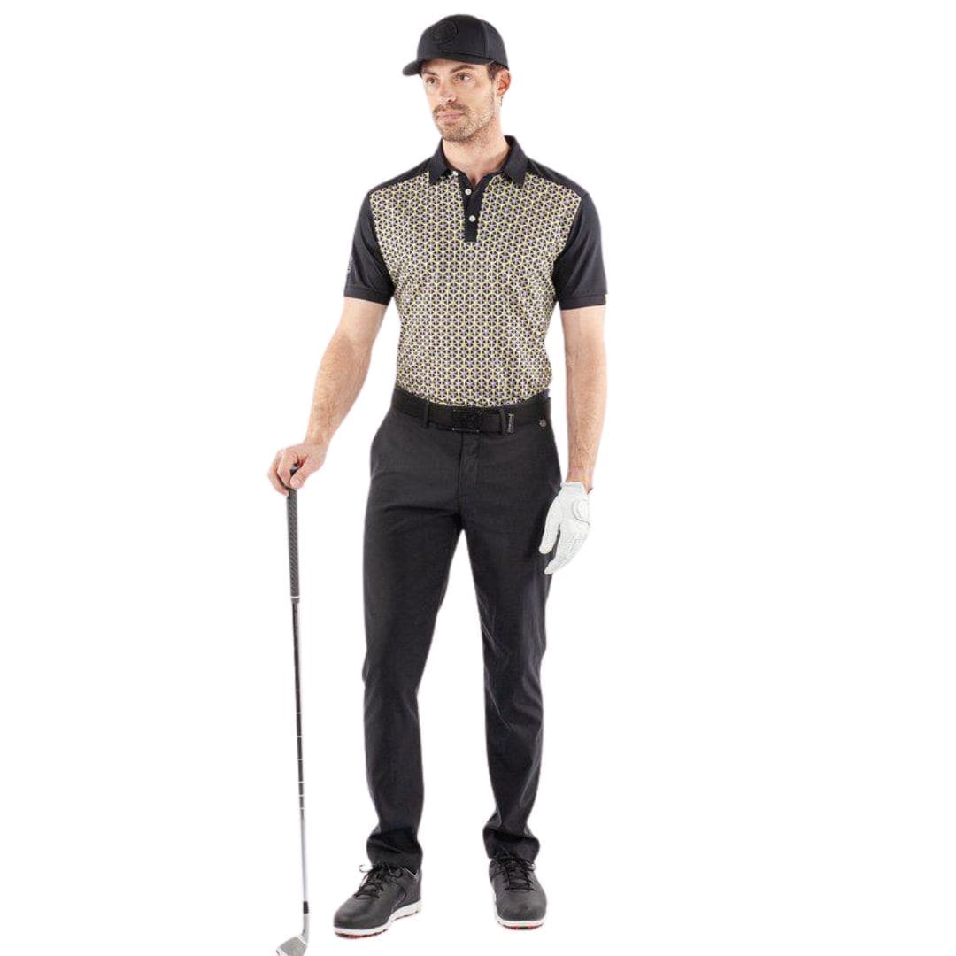 Galvin Green Mio Golf Polo Shirt (Sunny Lime & Black)
