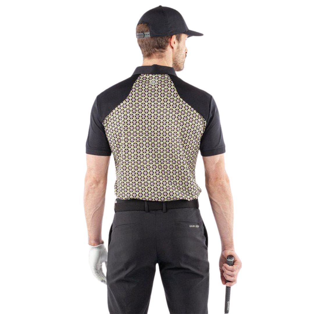 Galvin Green Mio Golf Polo Shirt (Sunny Lime & Black)