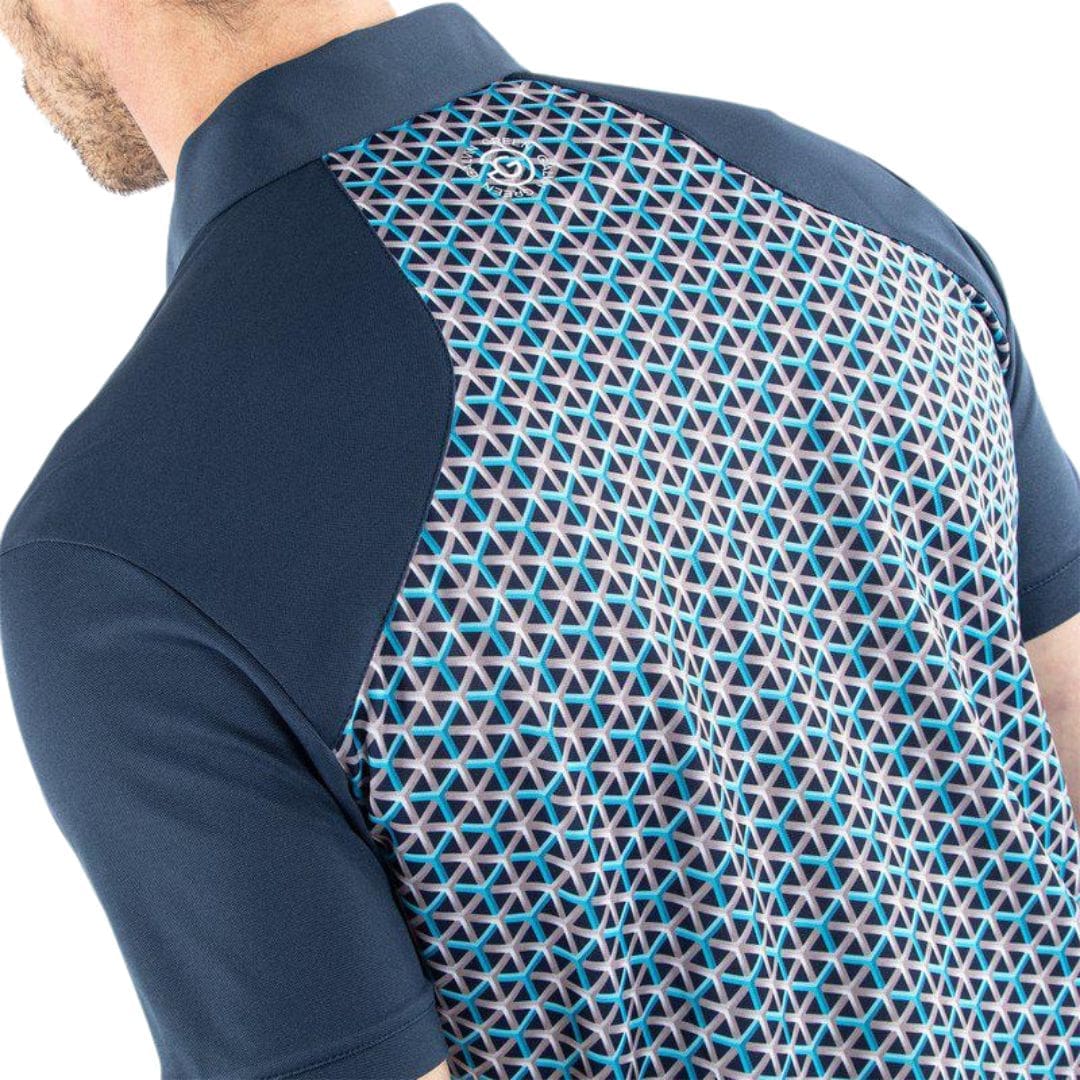 Galvin Green Mio Golf Polo Shirt (Aqua & Navy)