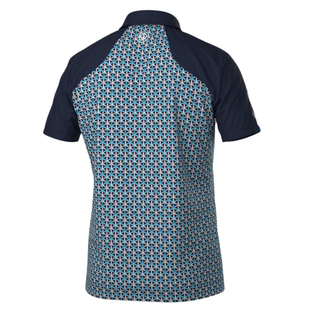 Galvin Green Mio Golf Polo Shirt (Aqua & Navy)