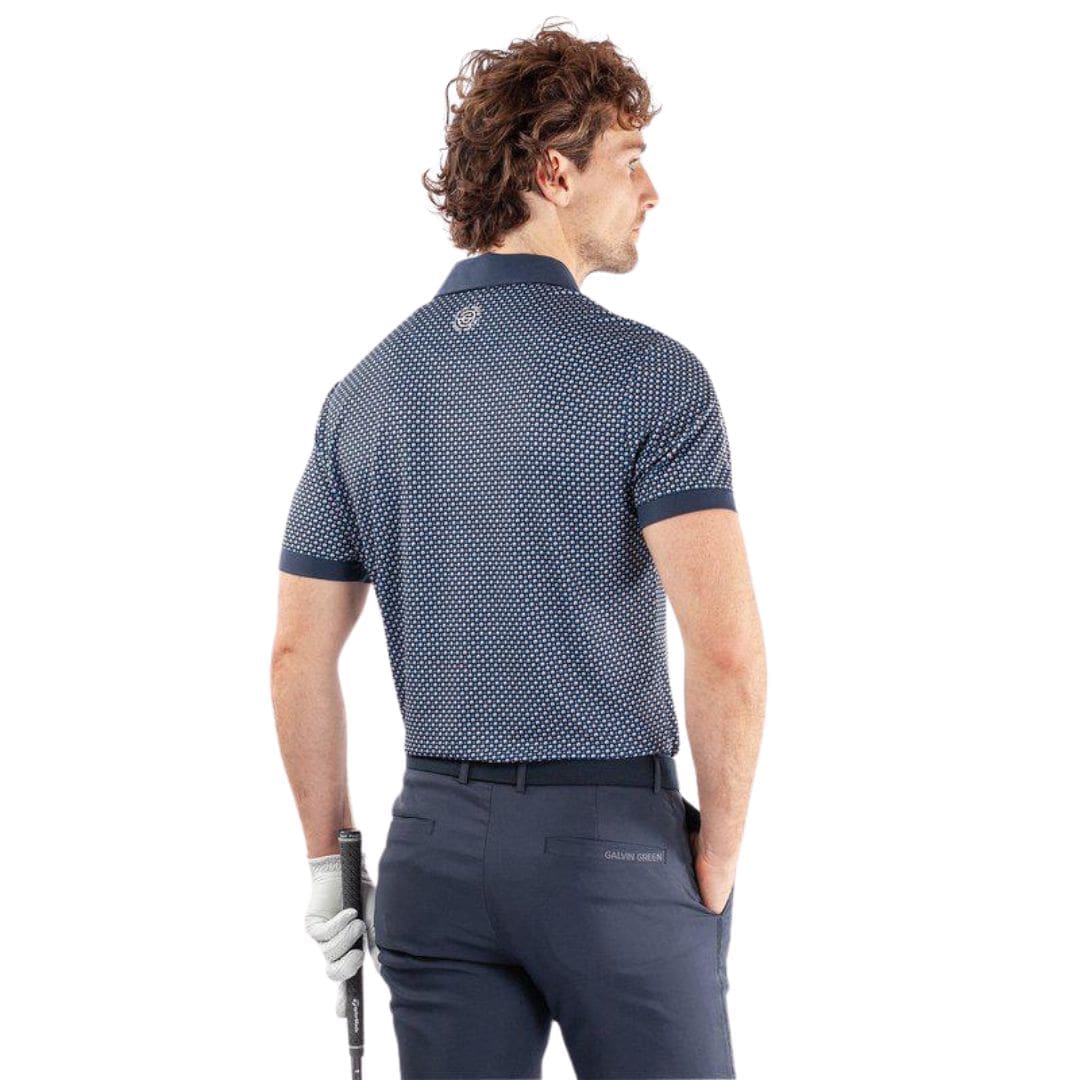 Galvin Green Mate Golf Polo Shirt (Cool Grey & Navy)