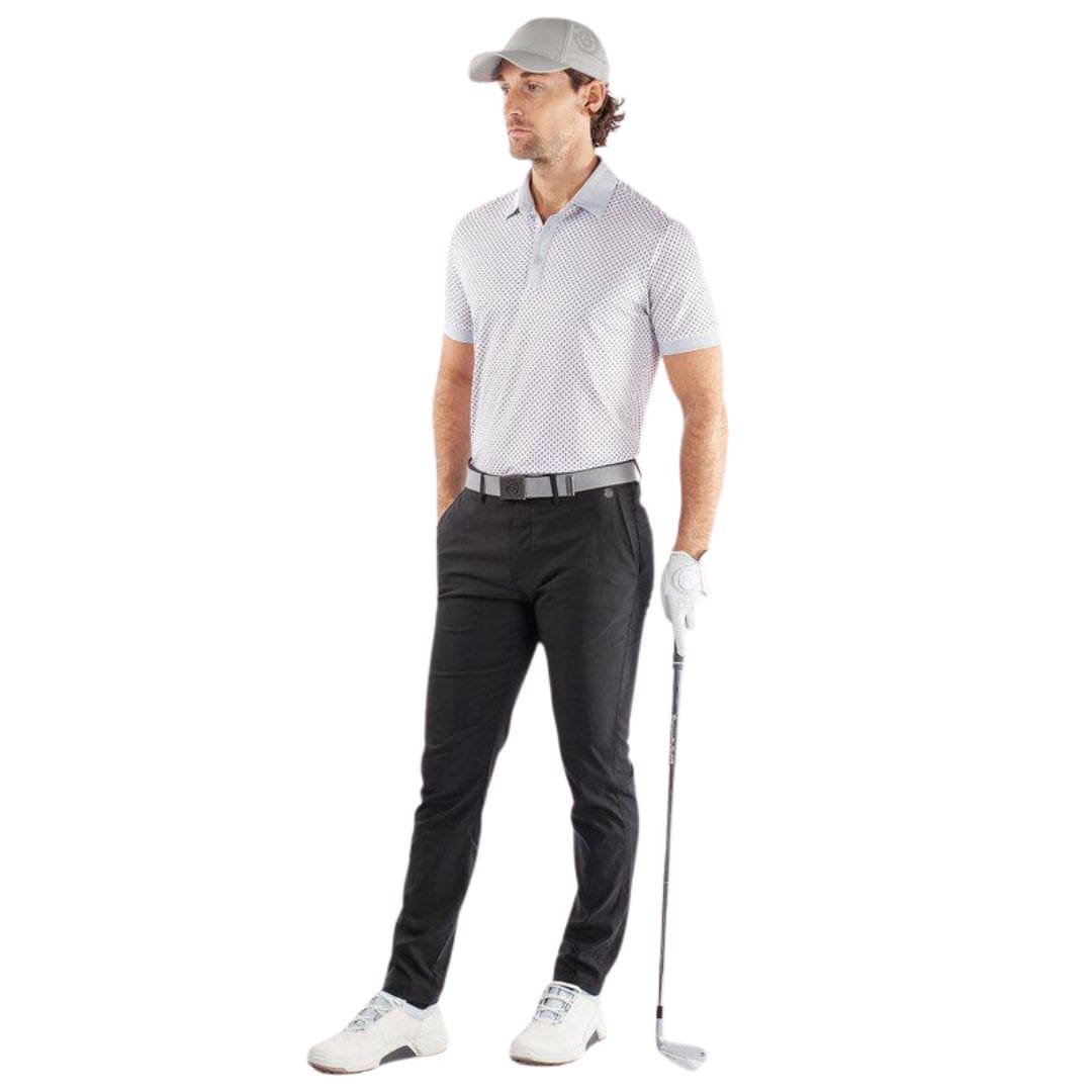 Galvin Green Mate Golf Polo Shirt (White & Cool Grey)