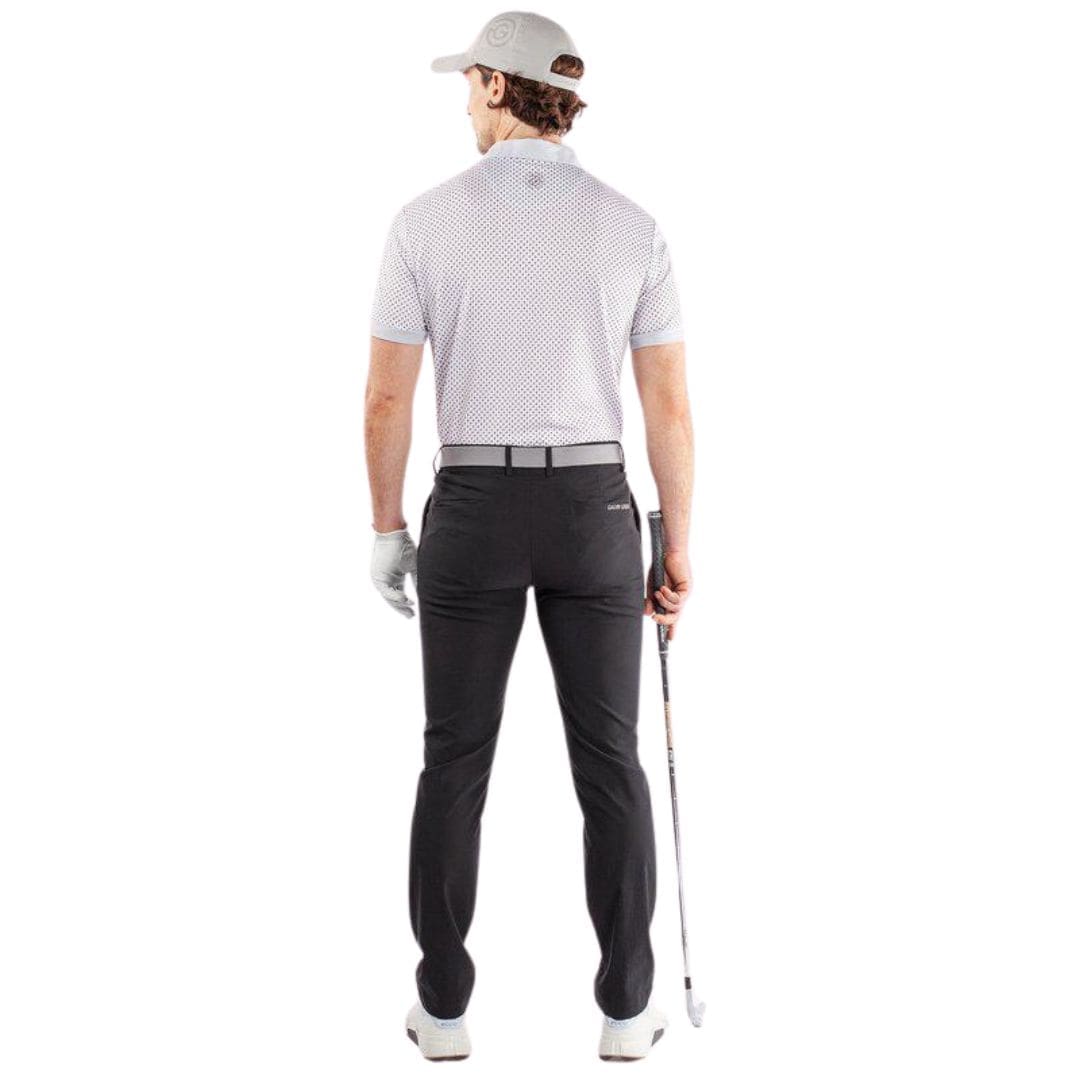 Galvin Green Mate Golf Polo Shirt (White & Cool Grey)