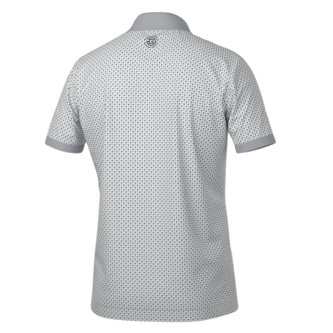 Galvin Green Mate Golf Polo Shirt (White & Cool Grey)
