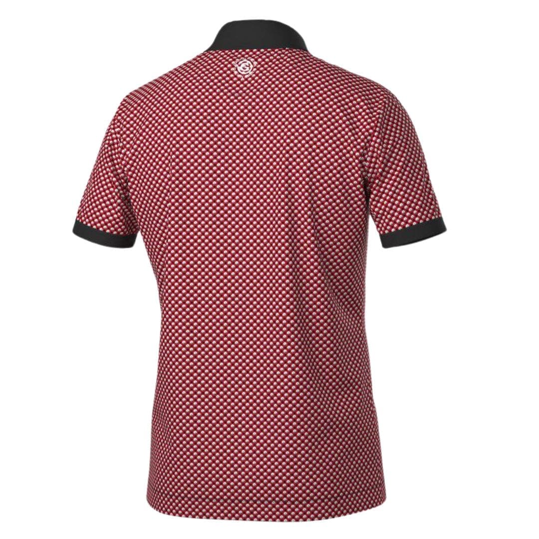 Galvin Green Mate Golf Polo Shirt (Red & Black)
