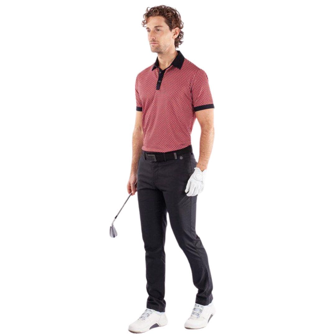 Galvin Green Mate Golf Polo Shirt (Red & Black)
