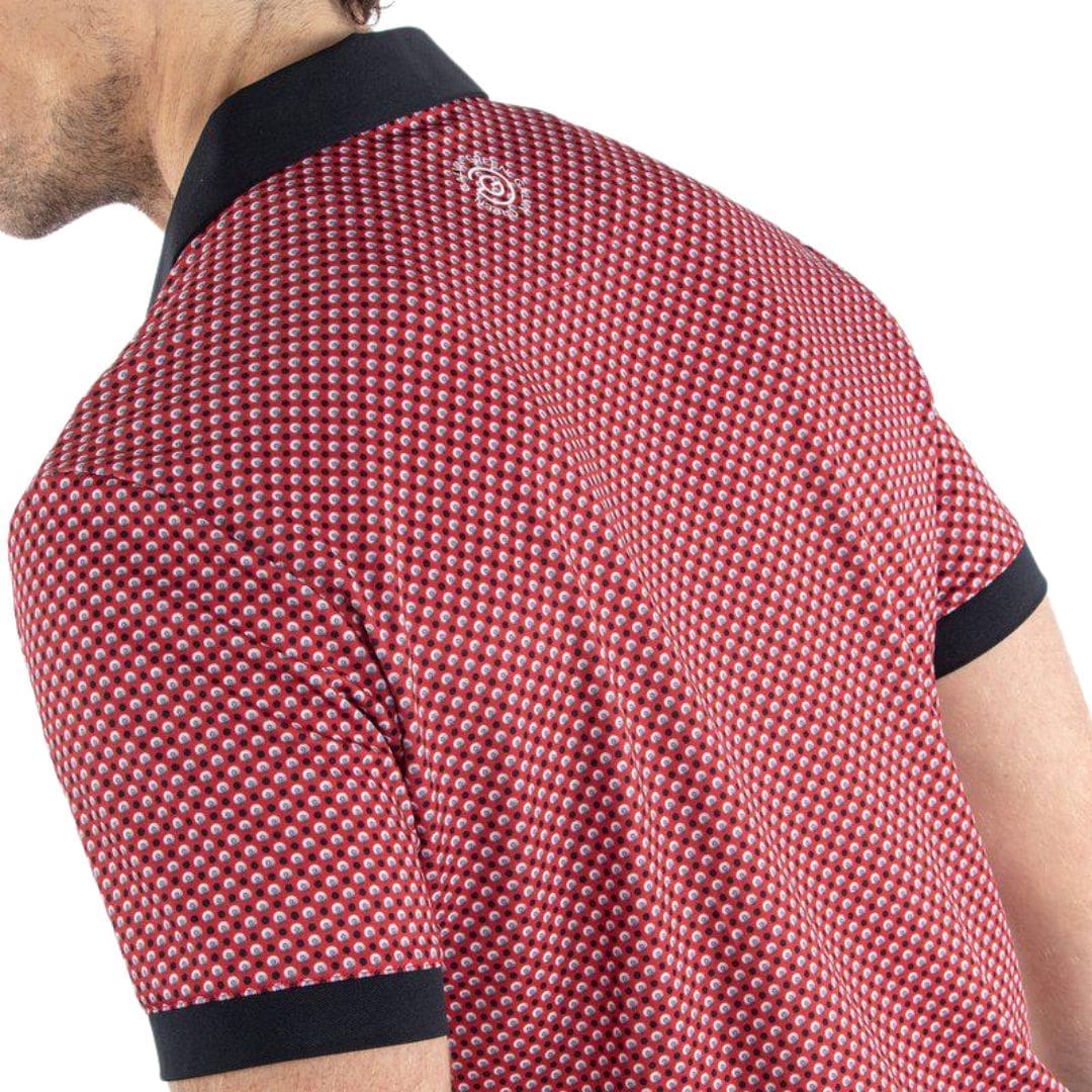 Galvin Green Mate Golf Polo Shirt (Red & Black)