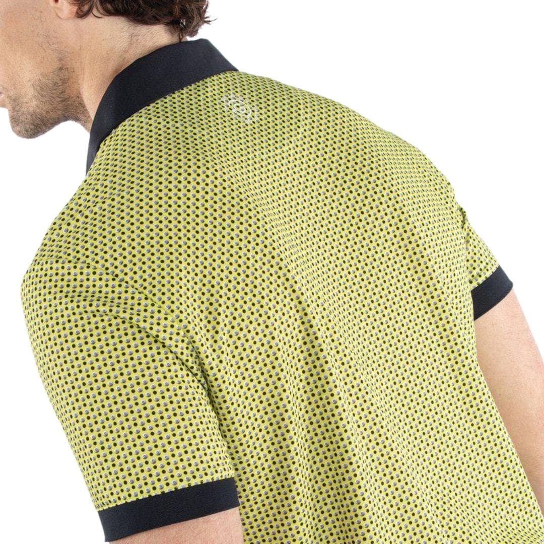 Galvin Green Mate Golf Polo Shirt (Sunny Lime & Black)