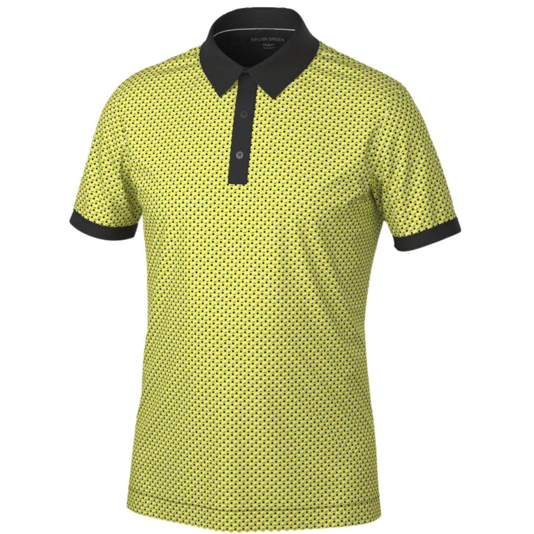 Galvin Green Mate Golf Polo Shirt (Sunny Lime & Black)