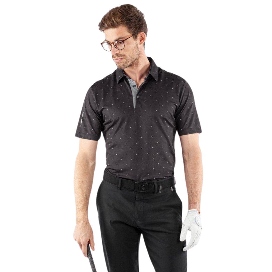 Galvin Green Miklos Golf Polo Shirt (Black)