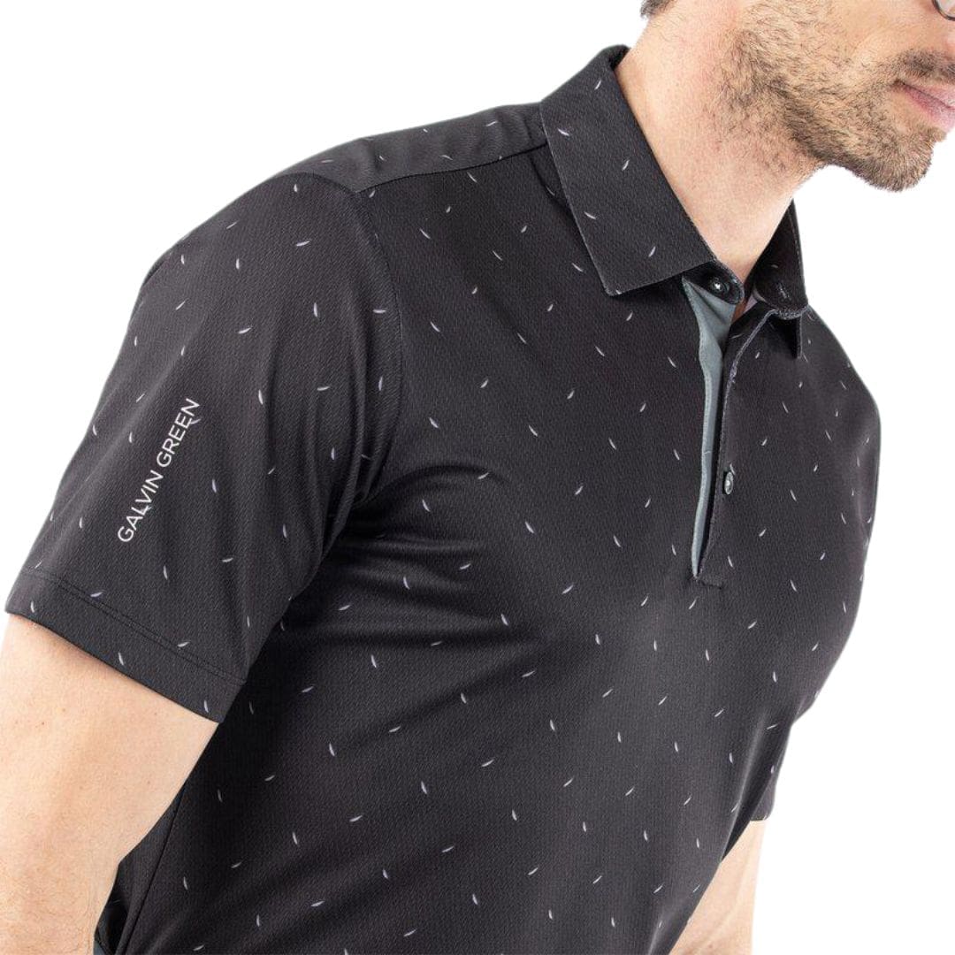 Galvin Green Miklos Golf Polo Shirt (Black)
