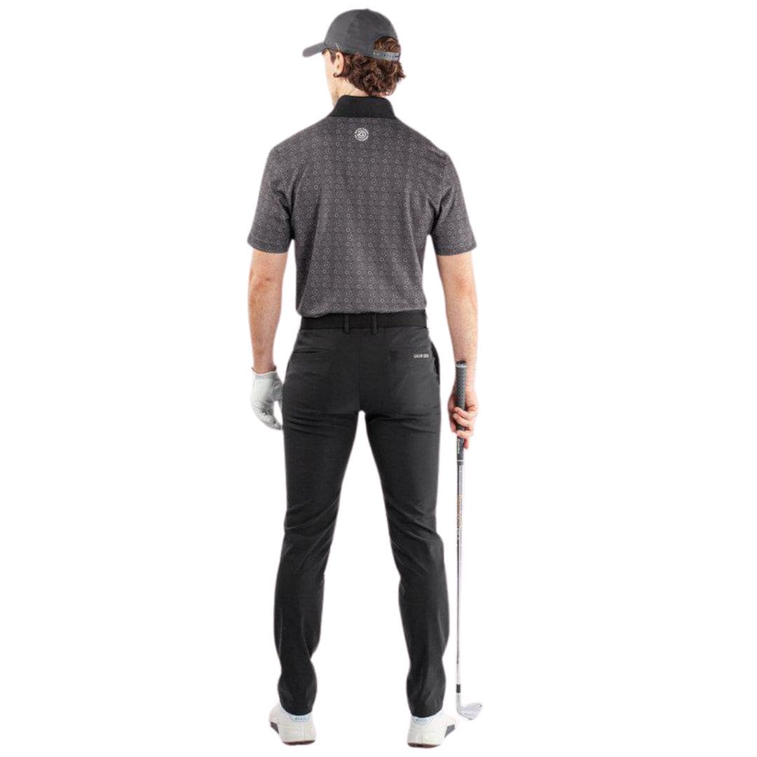 Galvin Green Miracle Golf Polo Shirt (Sharkskin & Black)