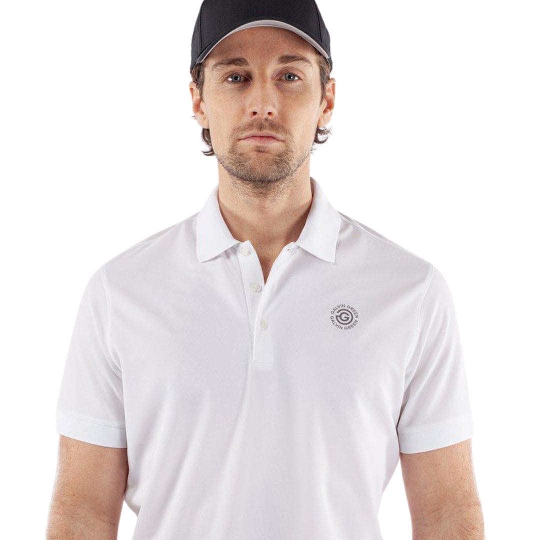 Galvin Green Maximilian Polo Shirt (White)