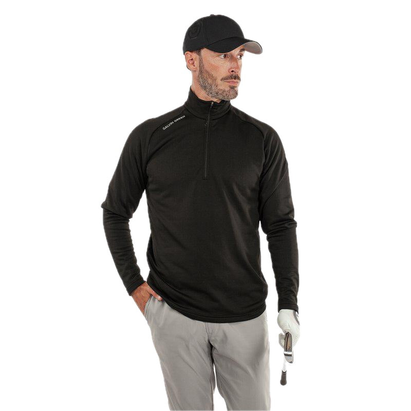 Galvin Green Drake Half-Zip Golf Pullover - Black