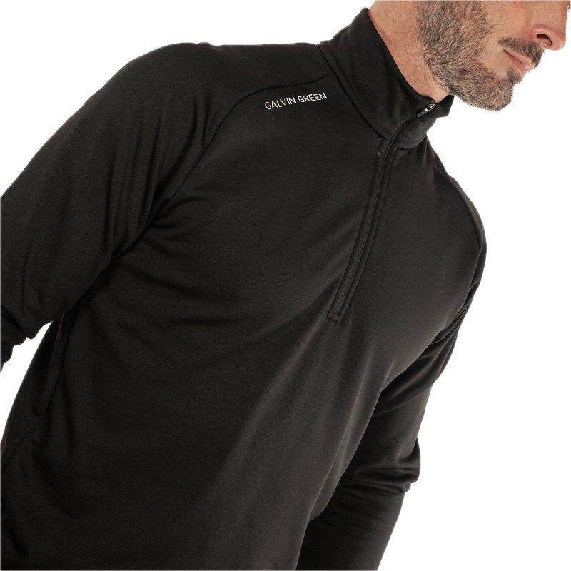 Galvin Green Drake Half-Zip Golf Pullover - Black