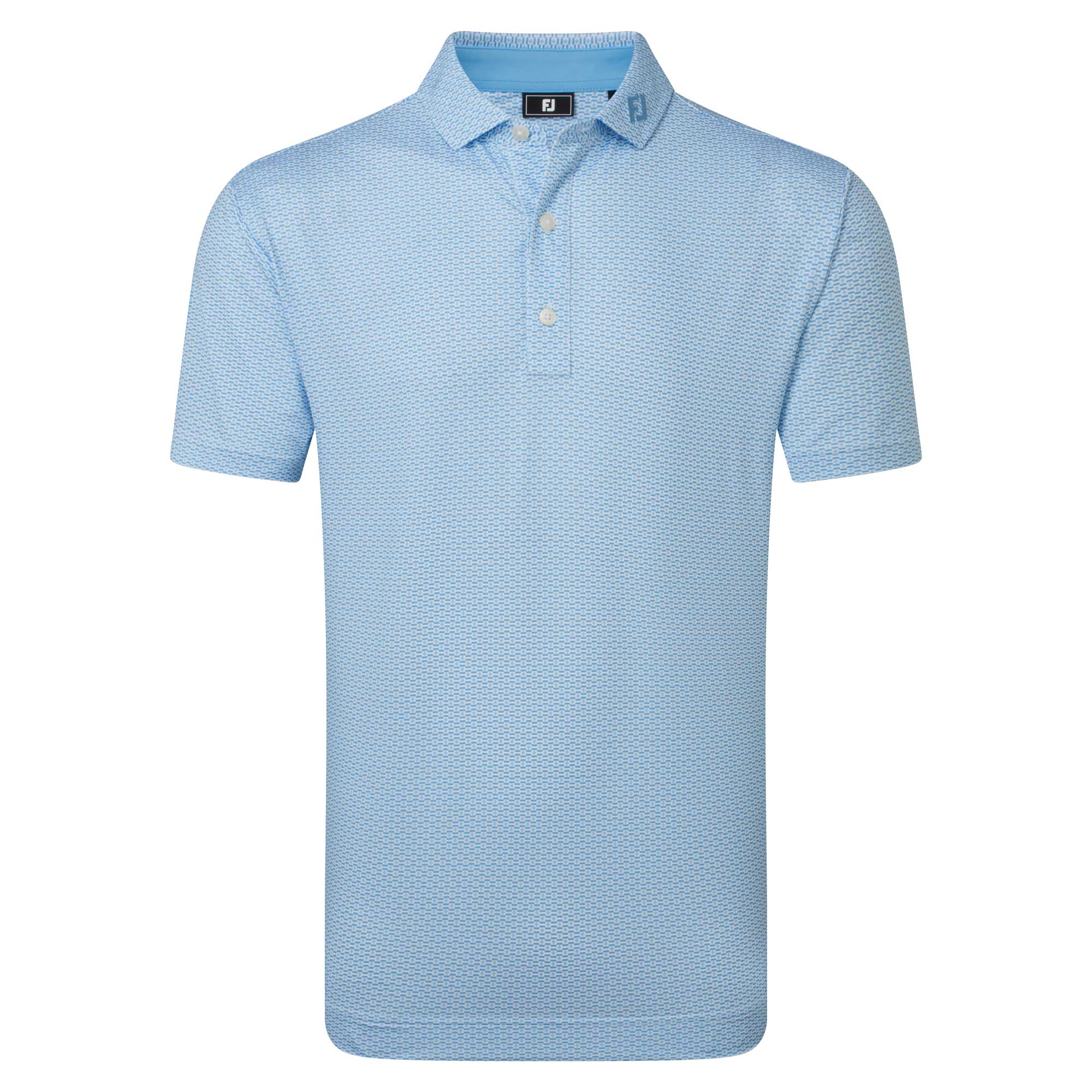 FootJoy Nautical Flag Print Golf Polo Shirt - Blue