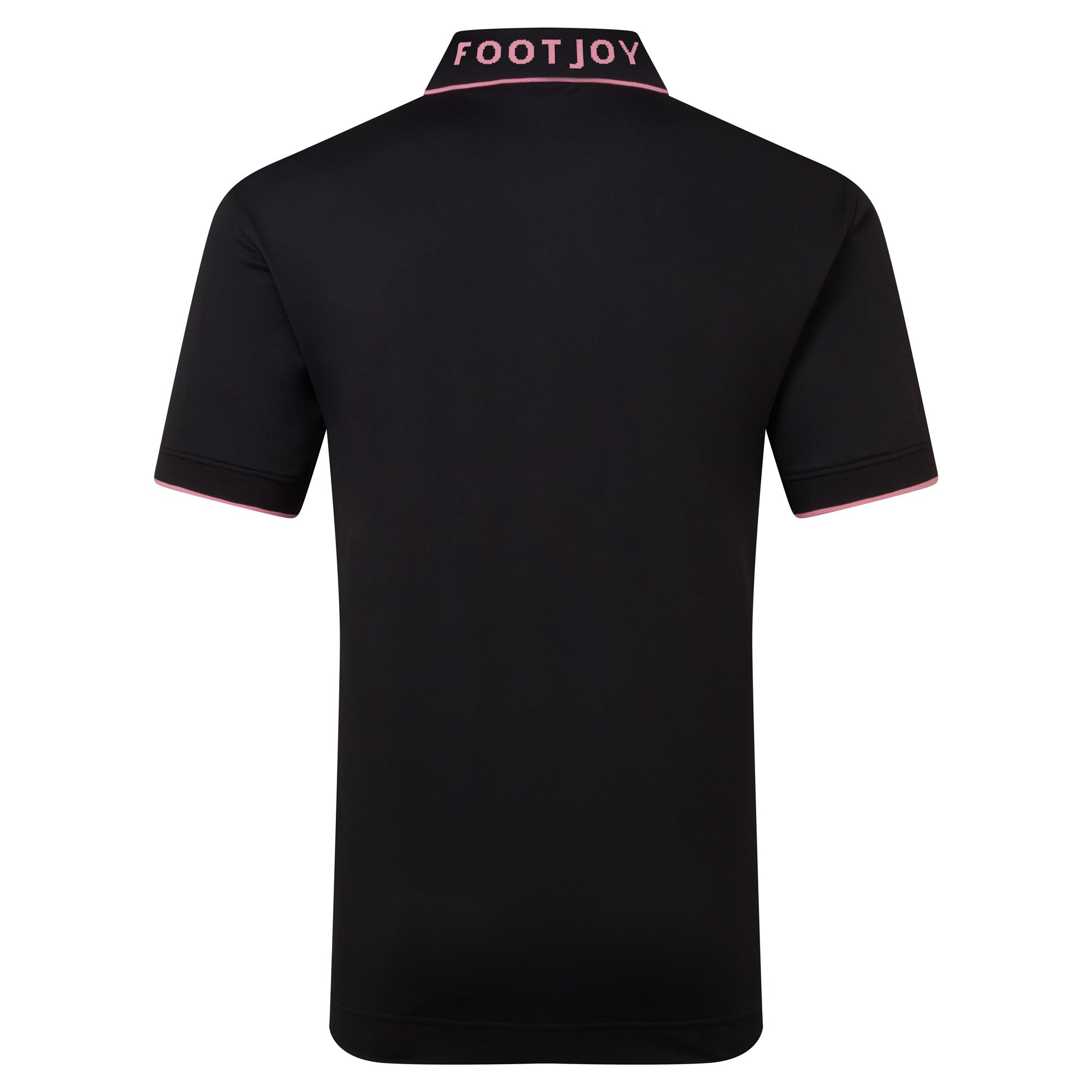 FootJoy Wordmark Pique Golf Polo Shirt - Black