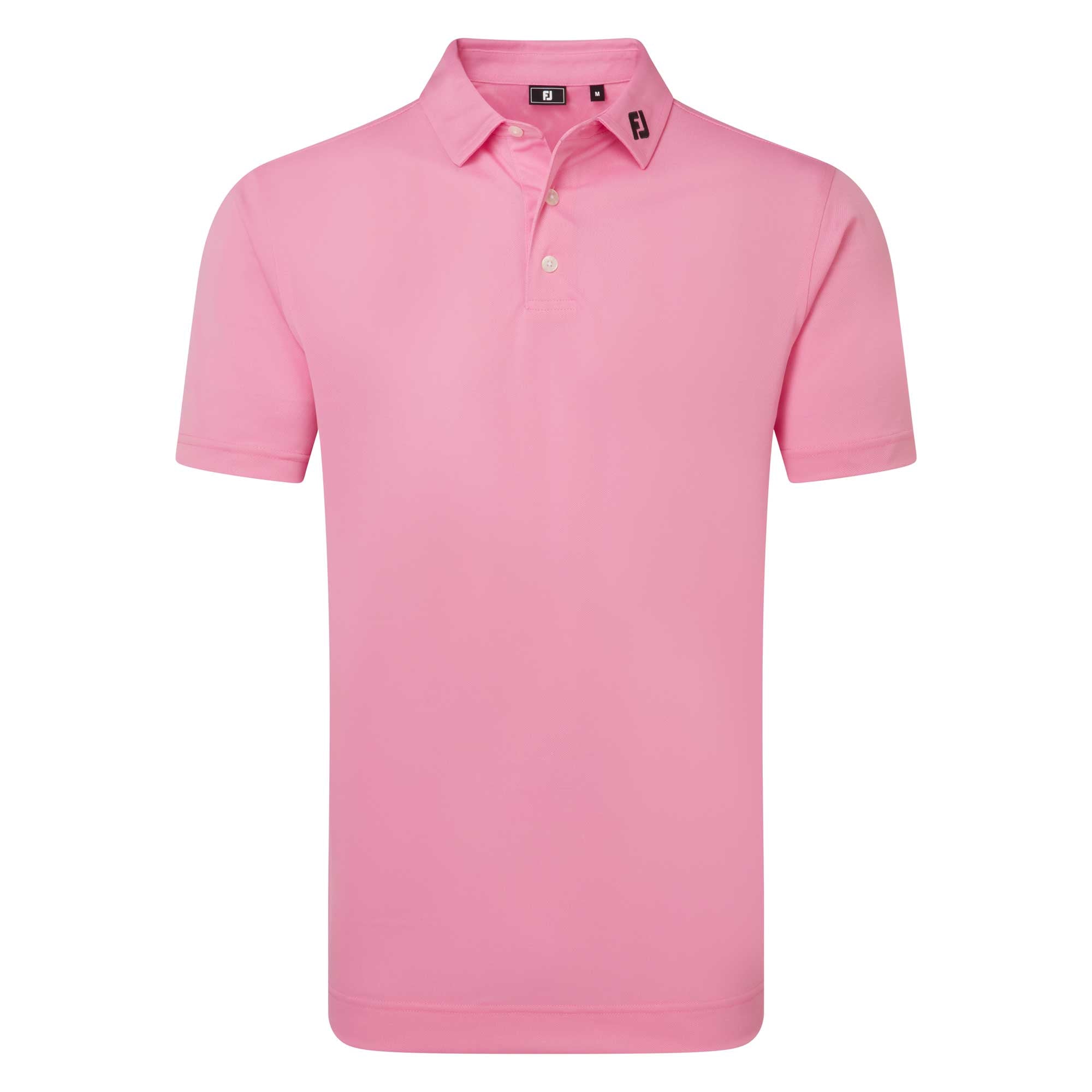 FootJoy Stretch Pique Solid Golf Polo Shirt - Pink Pop
