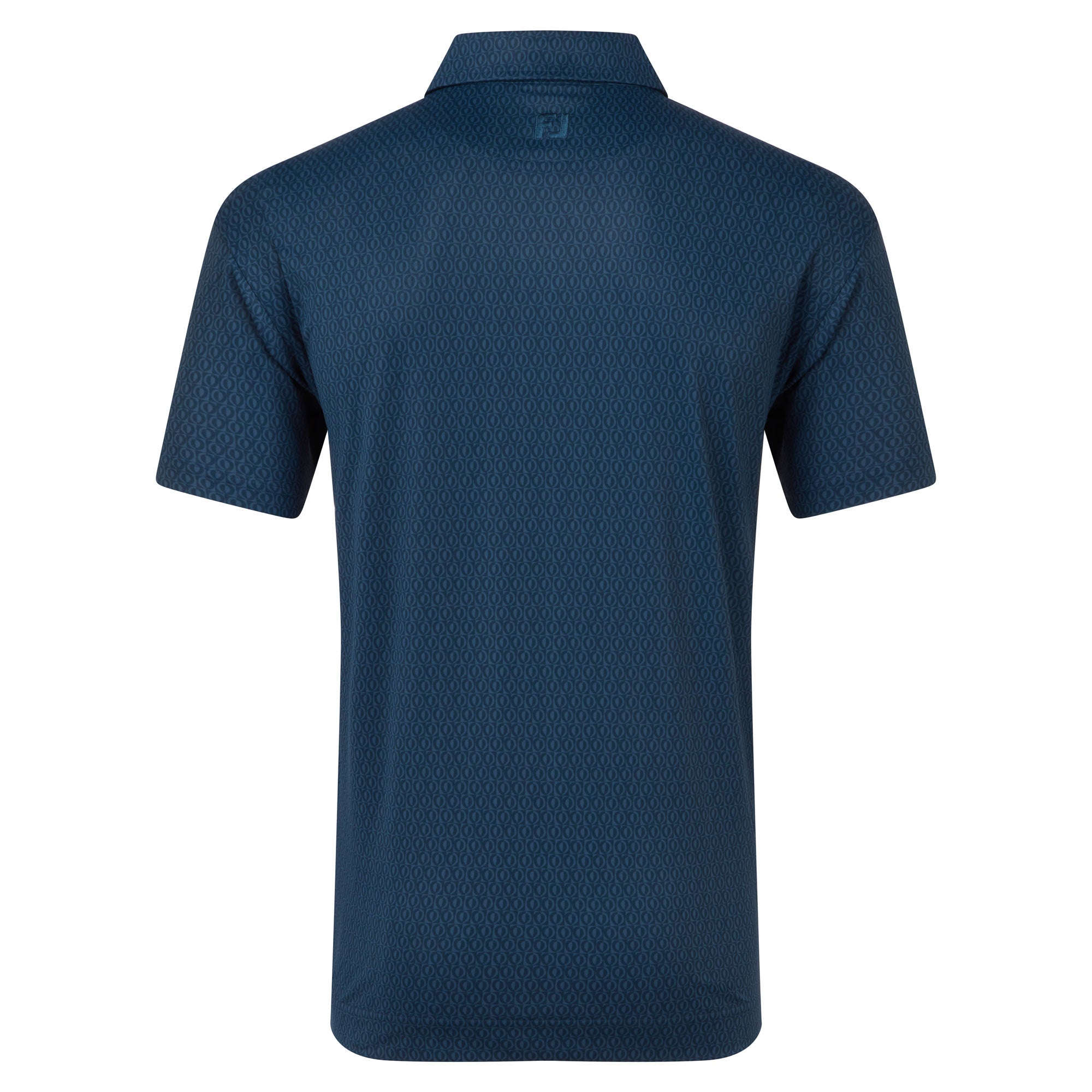 FootJoy Modernist Geo Pique Golf Polo Shirt - Navy Tonal