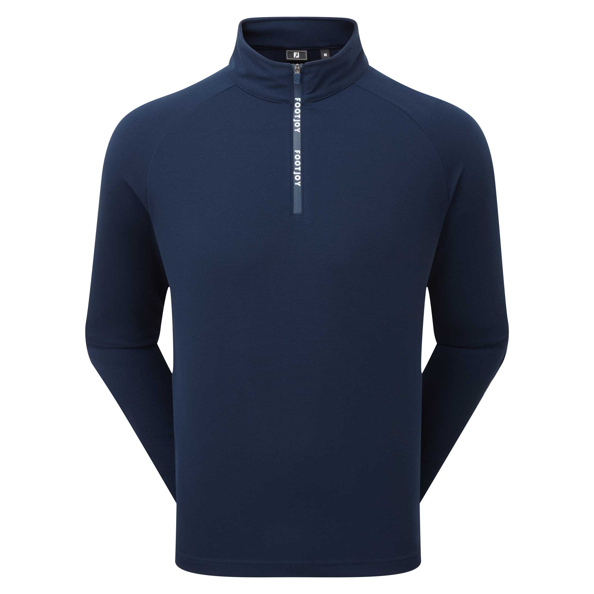FootJoy Wordmark Chill-Out Quarter-Zip Pullover - Navy & White