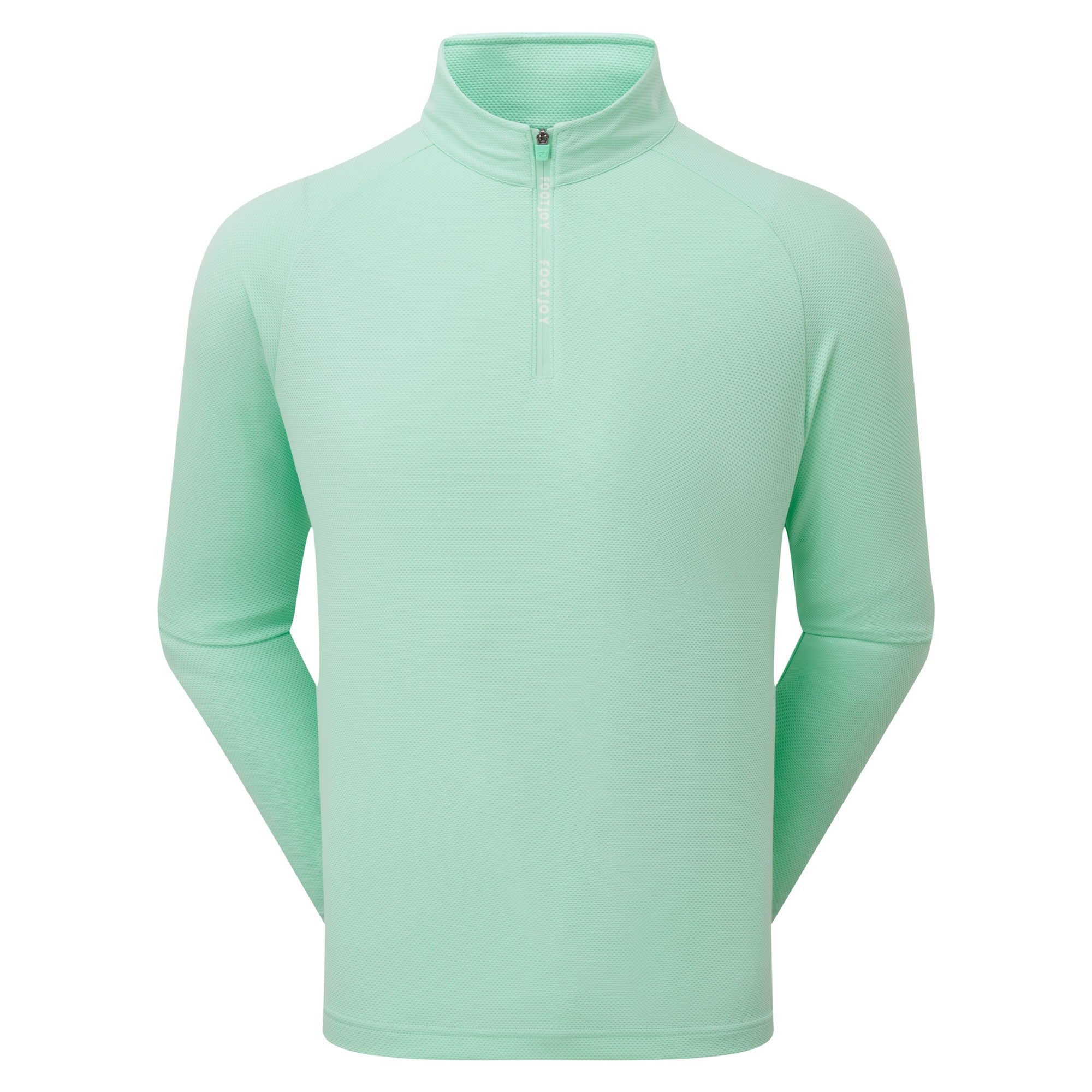 FootJoy Wordmark Chill-Out Quarter-Zip Pullover - Sea Glass
