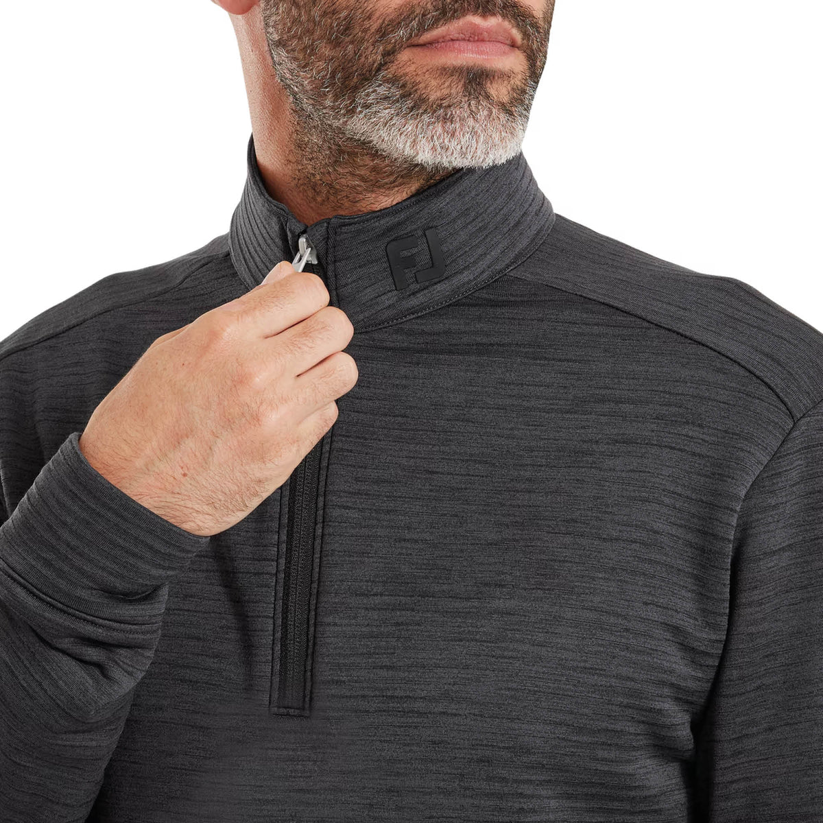 FootJoy Thermoseries Space Dye Golf Midlayer - Black