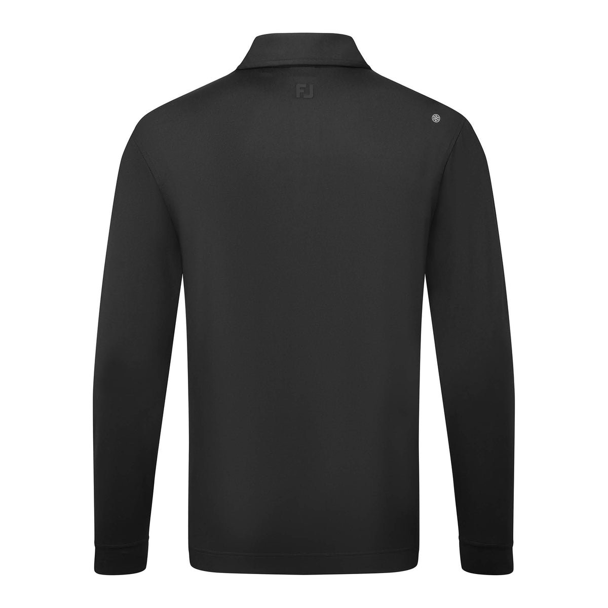 Footjoy Thermoseries Longsleeve Golf Polo Shirt - Black