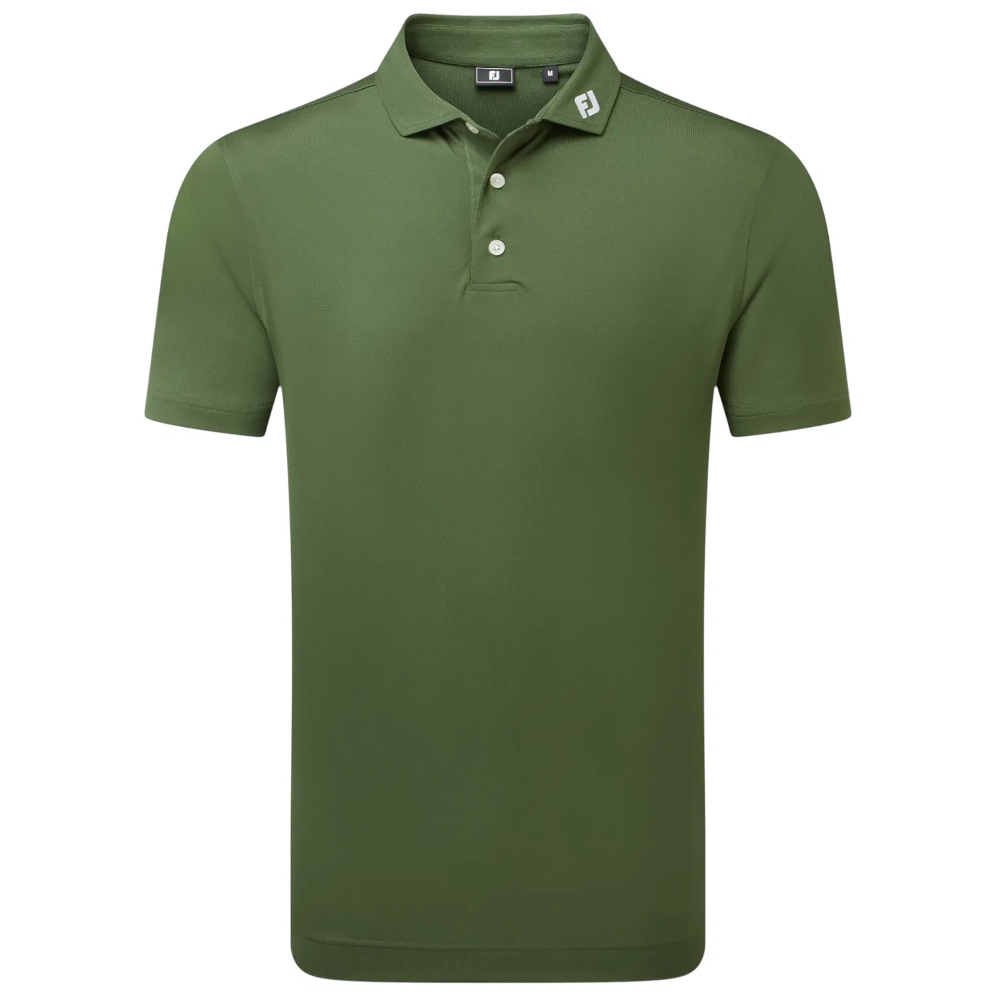 FootJoy Stretch Pique Solid Golf Polo Shirt - Olive