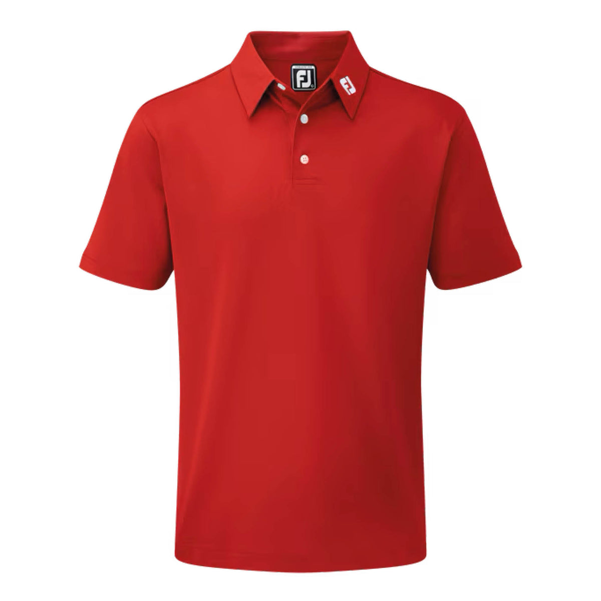FootJoy Stretch Pique Solid Golf Polo Shirt - Red
