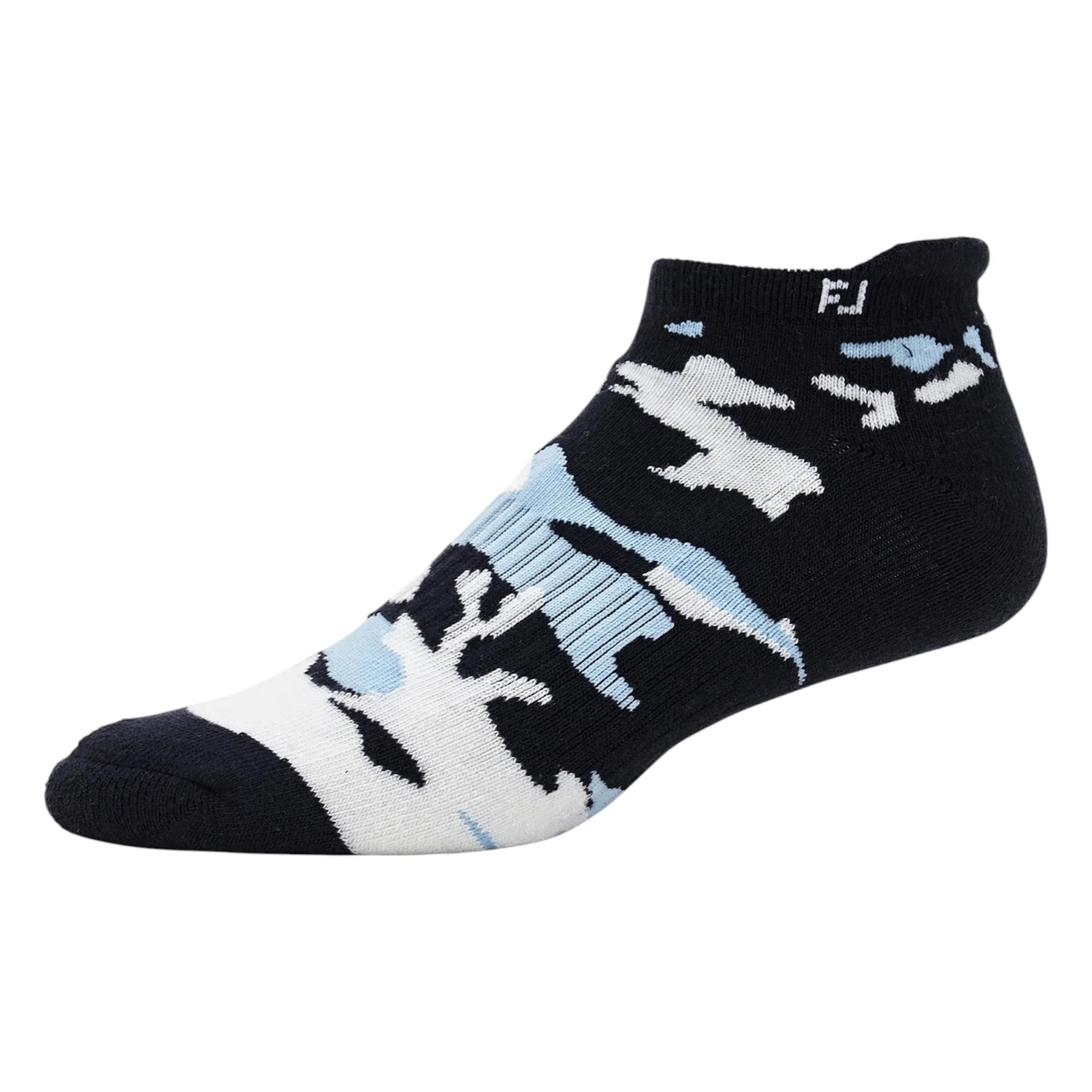 FootJoy ProDry Roll Tab Socks - Navy Camo - Size 6-11