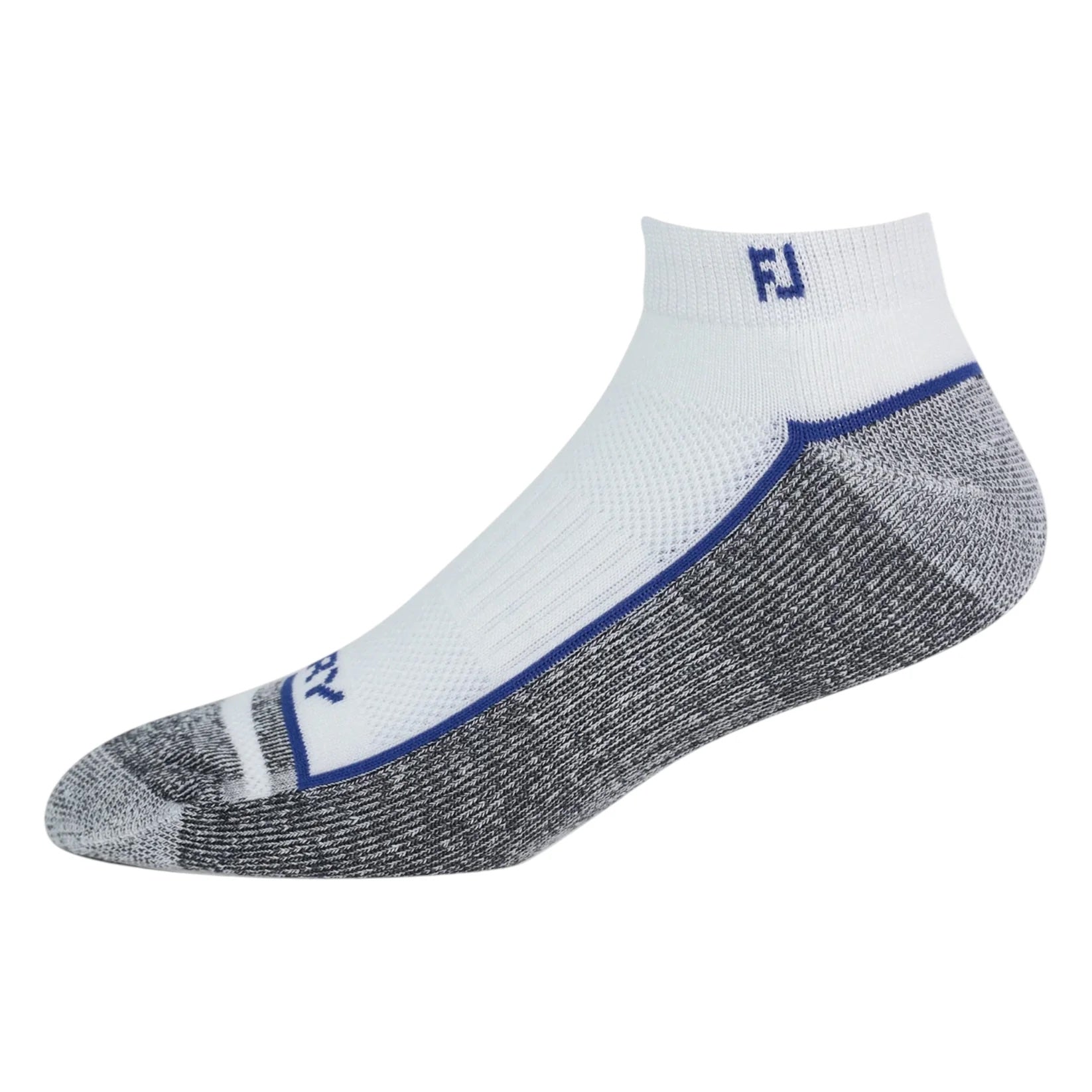 FootJoy ProDry Sport Socks - White, Cobalt & Black - Size 6-11