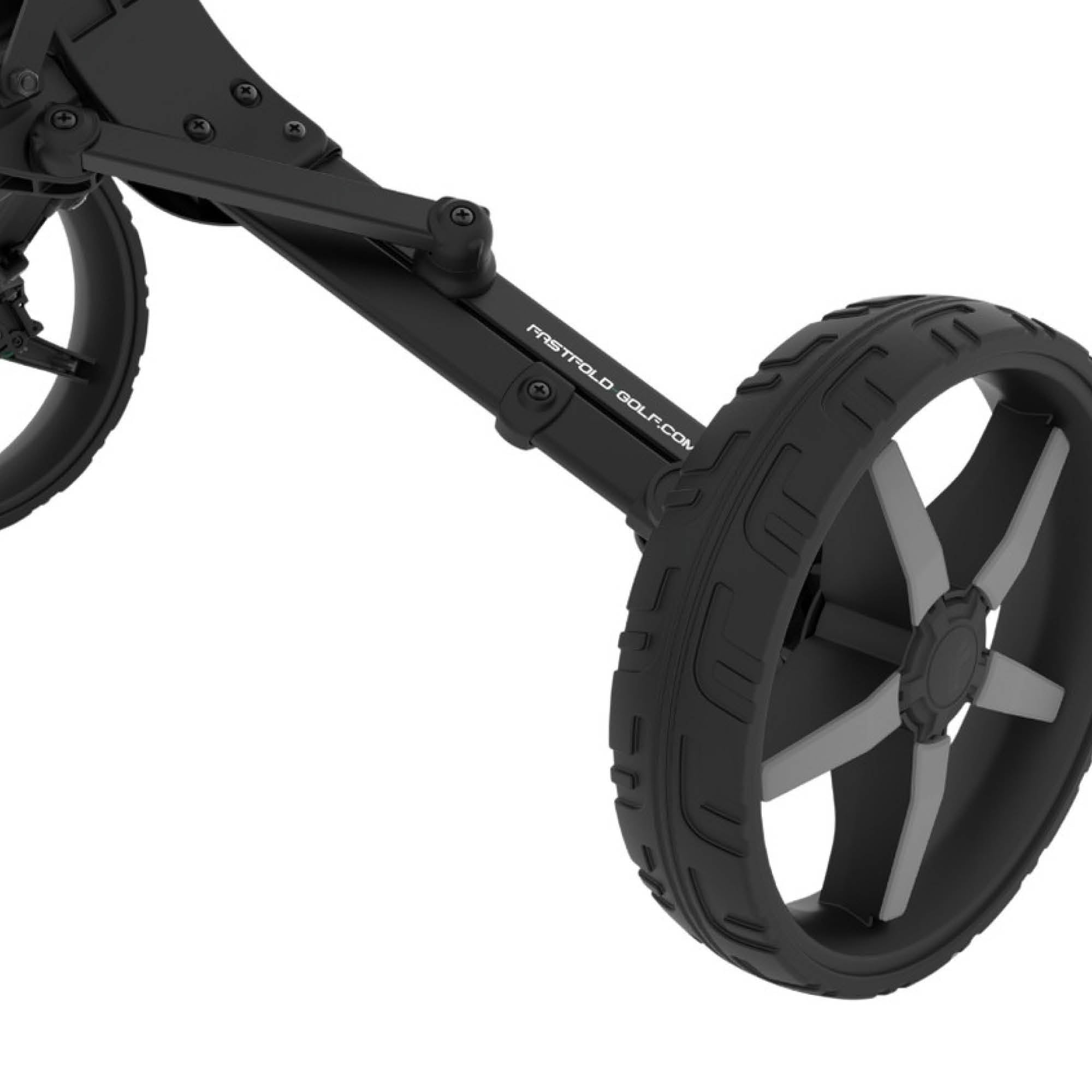 Fastfold Atom Compact Golf Push Trolley - Black