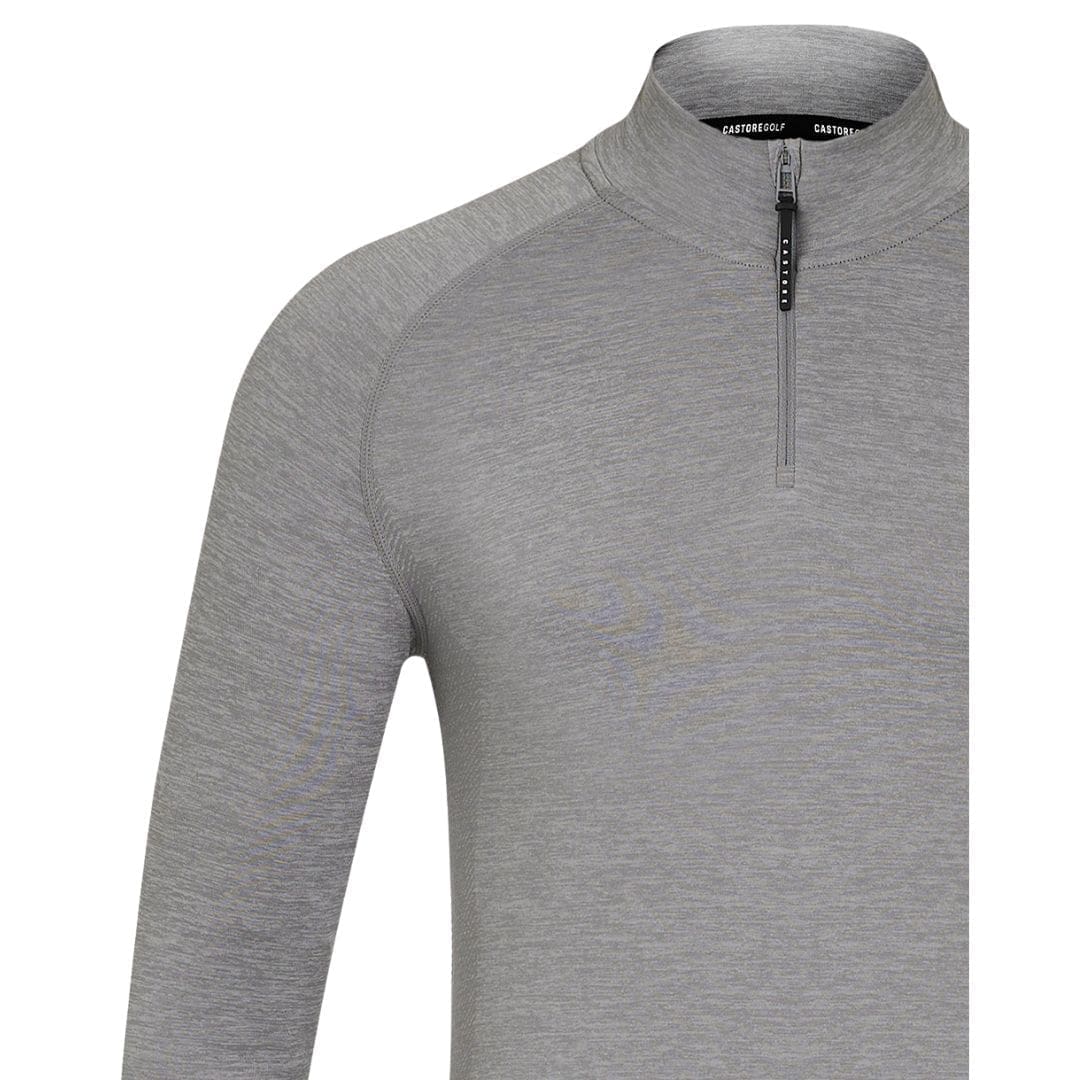 Castore Bodymapped Seamless 1/4 Zip Midlayer (Steel)