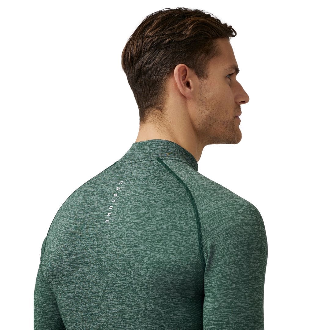 Castore Bodymapped Seamless 1/4 Zip Midlayer (Pine Green)