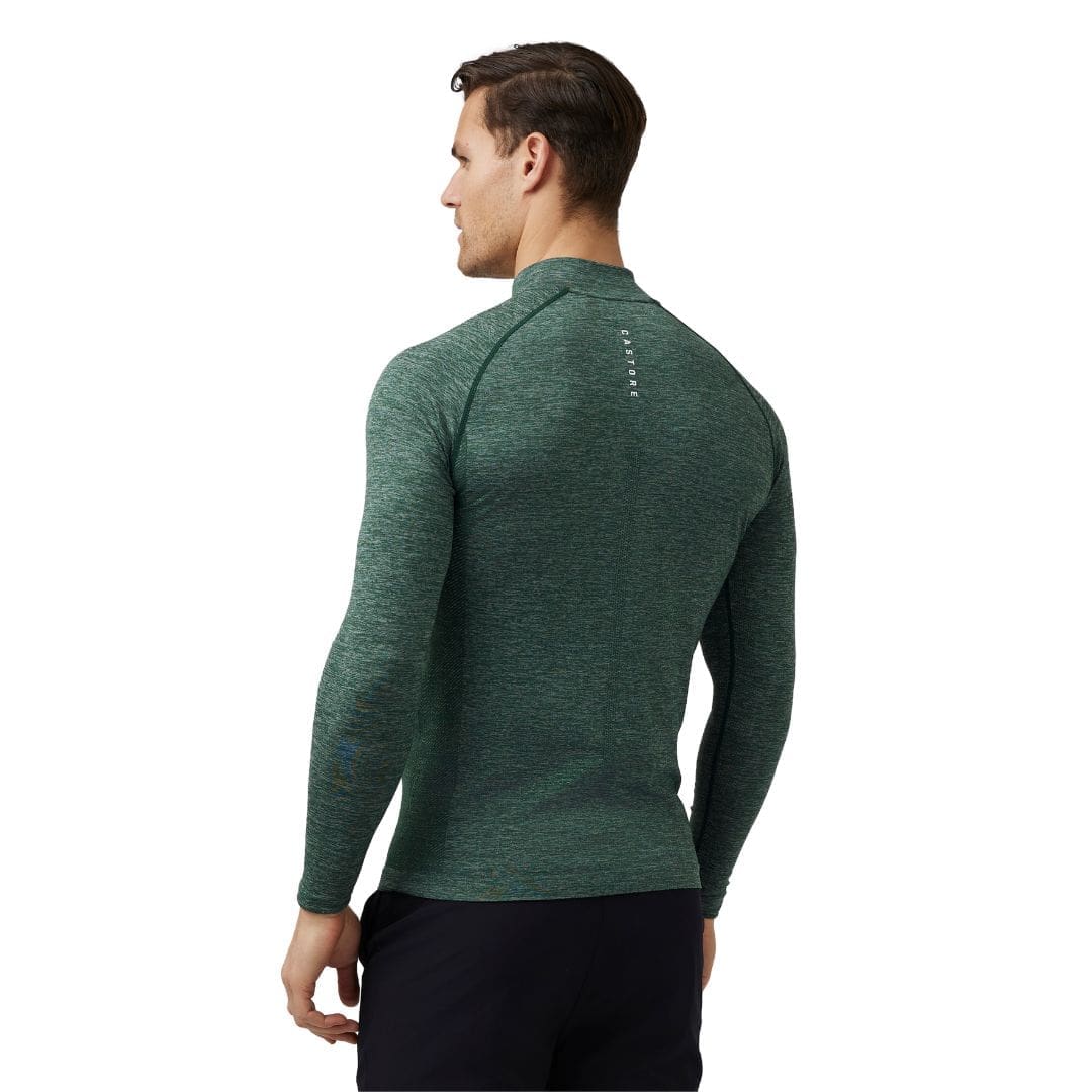 Castore Bodymapped Seamless 1/4 Zip Midlayer (Pine Green)