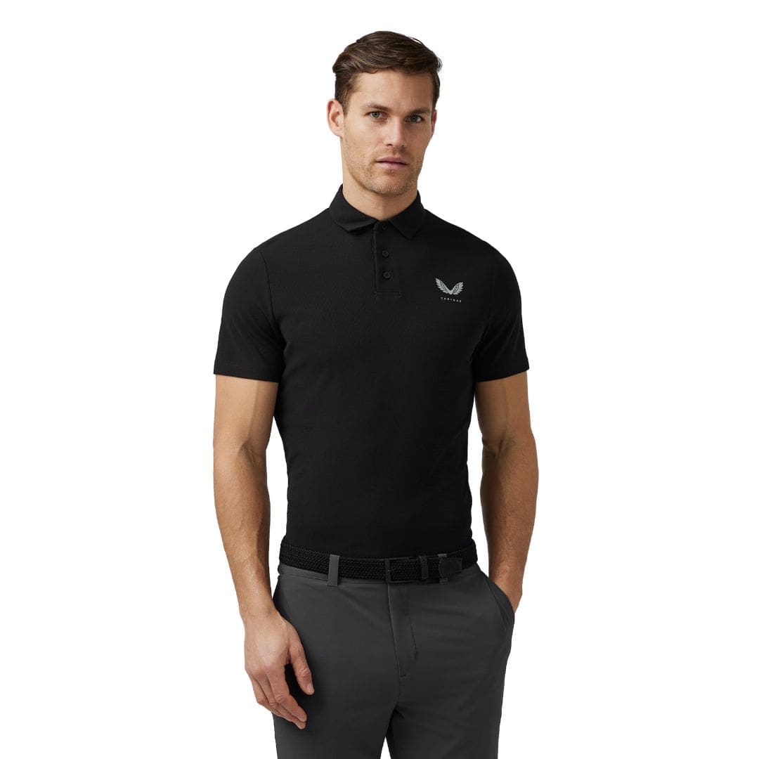 Castore Essential Golf Polo Shirt (Black)